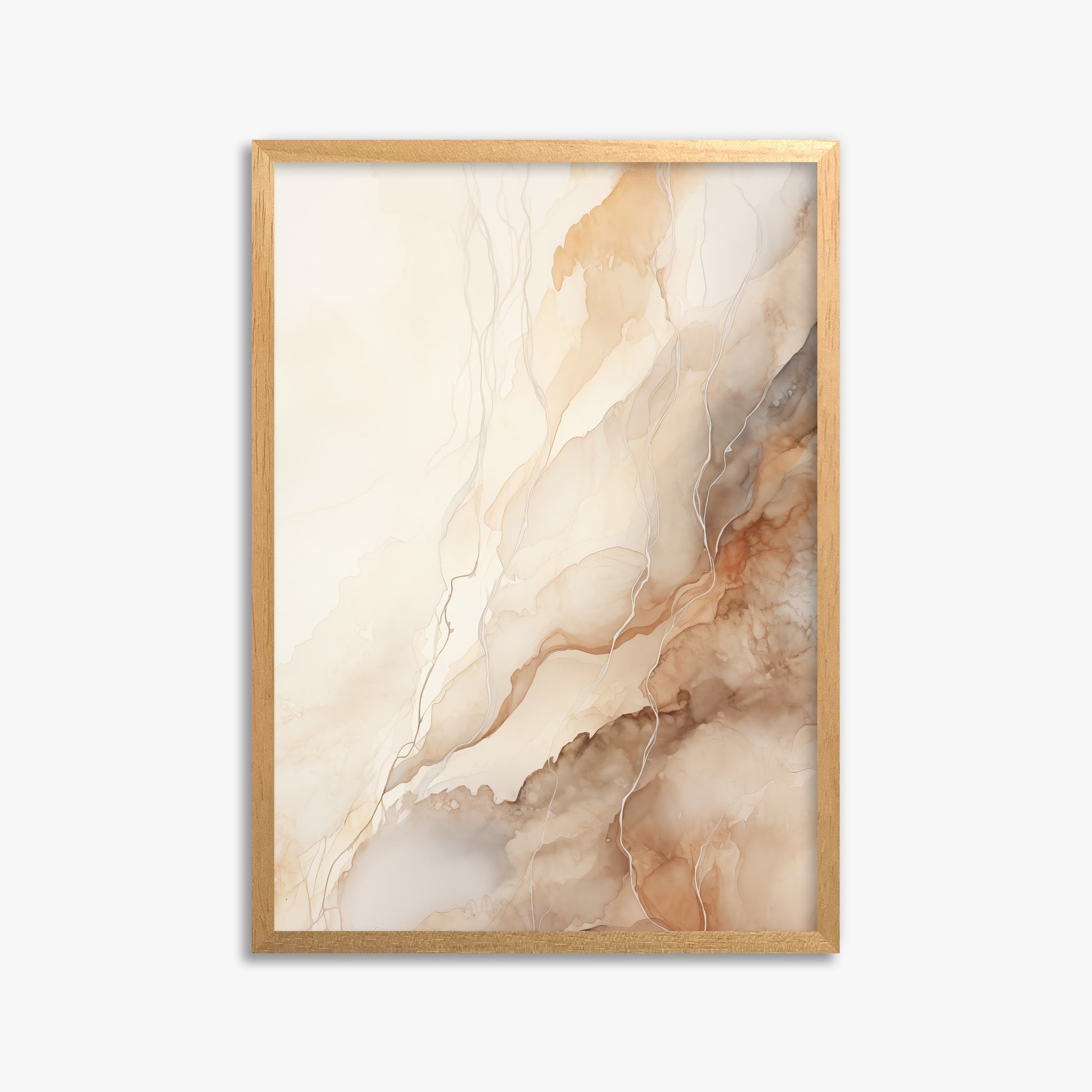 Ethereal Veil, 50x70cm Framed Poster With Oak Frame