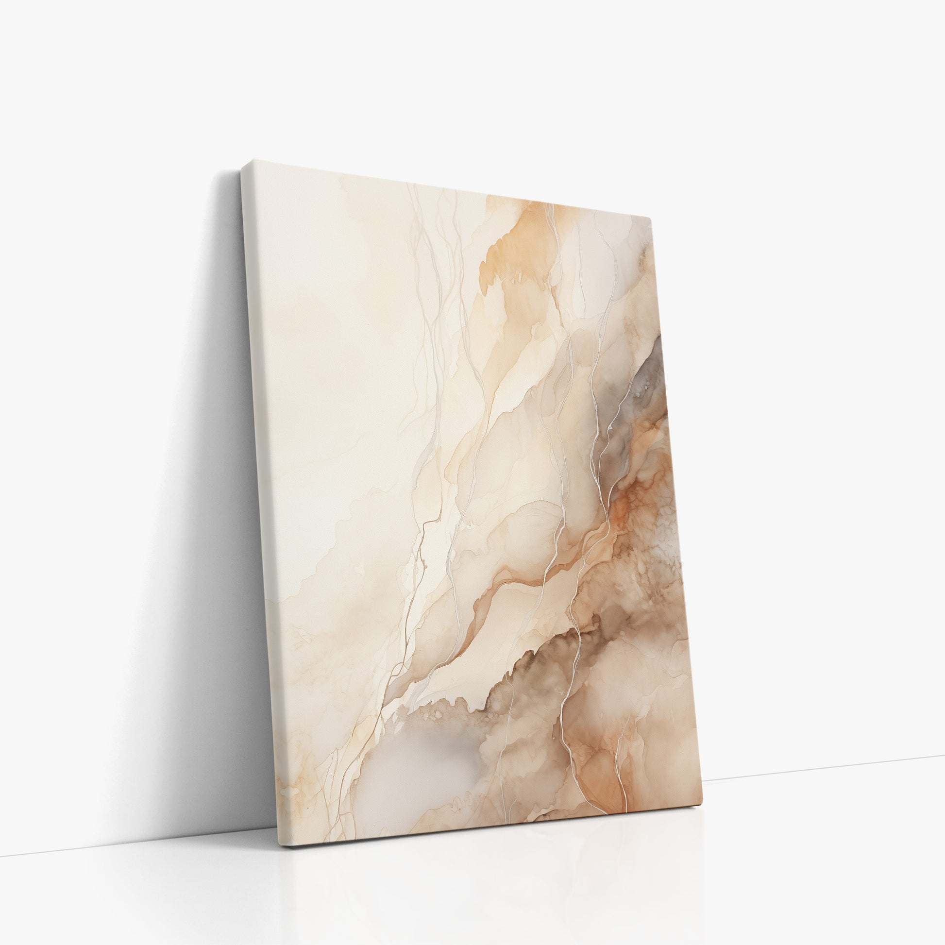 Ethereal Veil, 50x70cm Satin Canvas Poster Left Angle