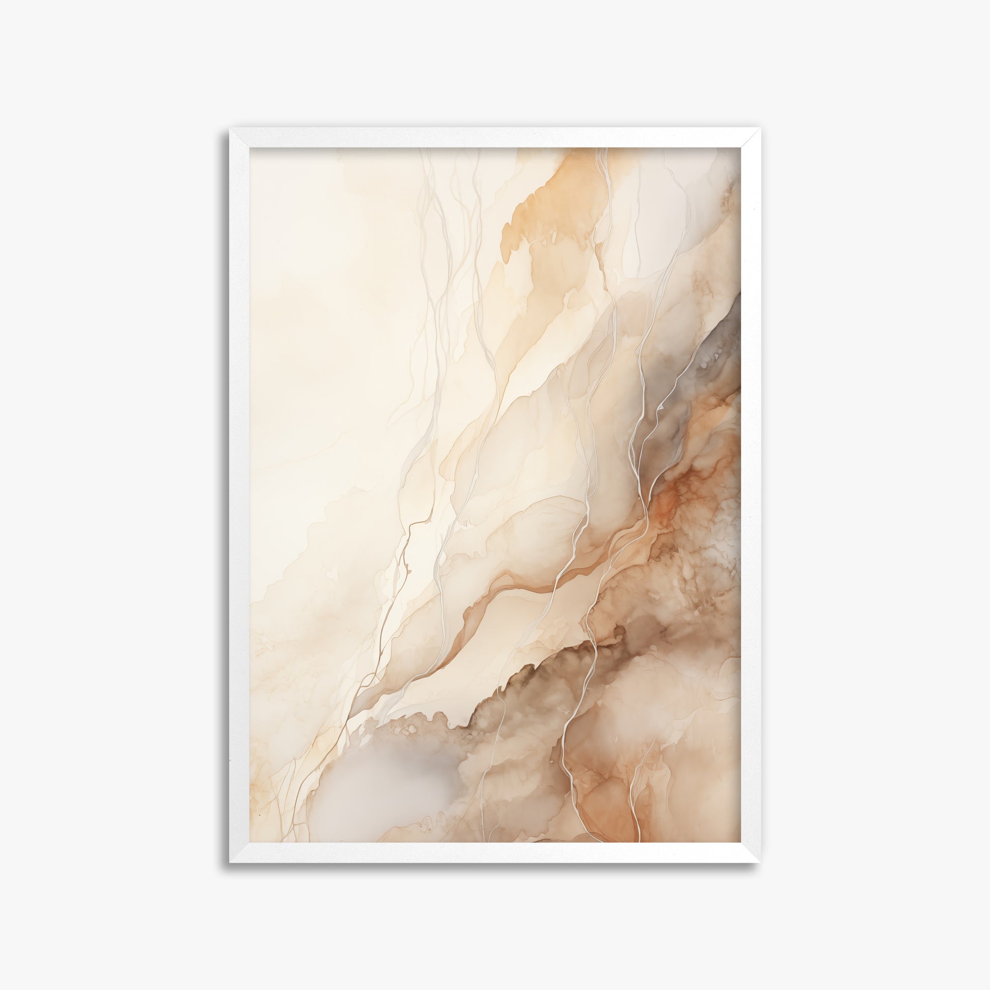 Ethereal Veil, 50x70cm Framed Poster With White Frame