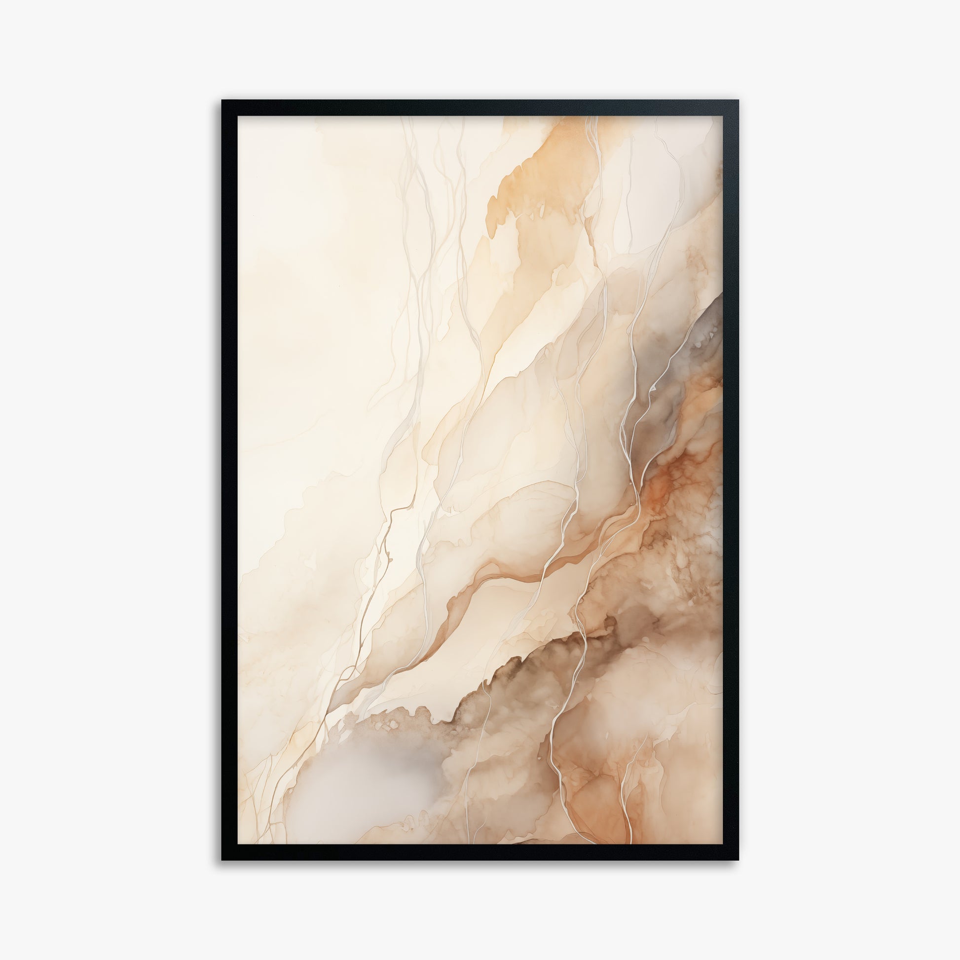 Ethereal Veil, 61x91cm Framed Poster With Black Frame