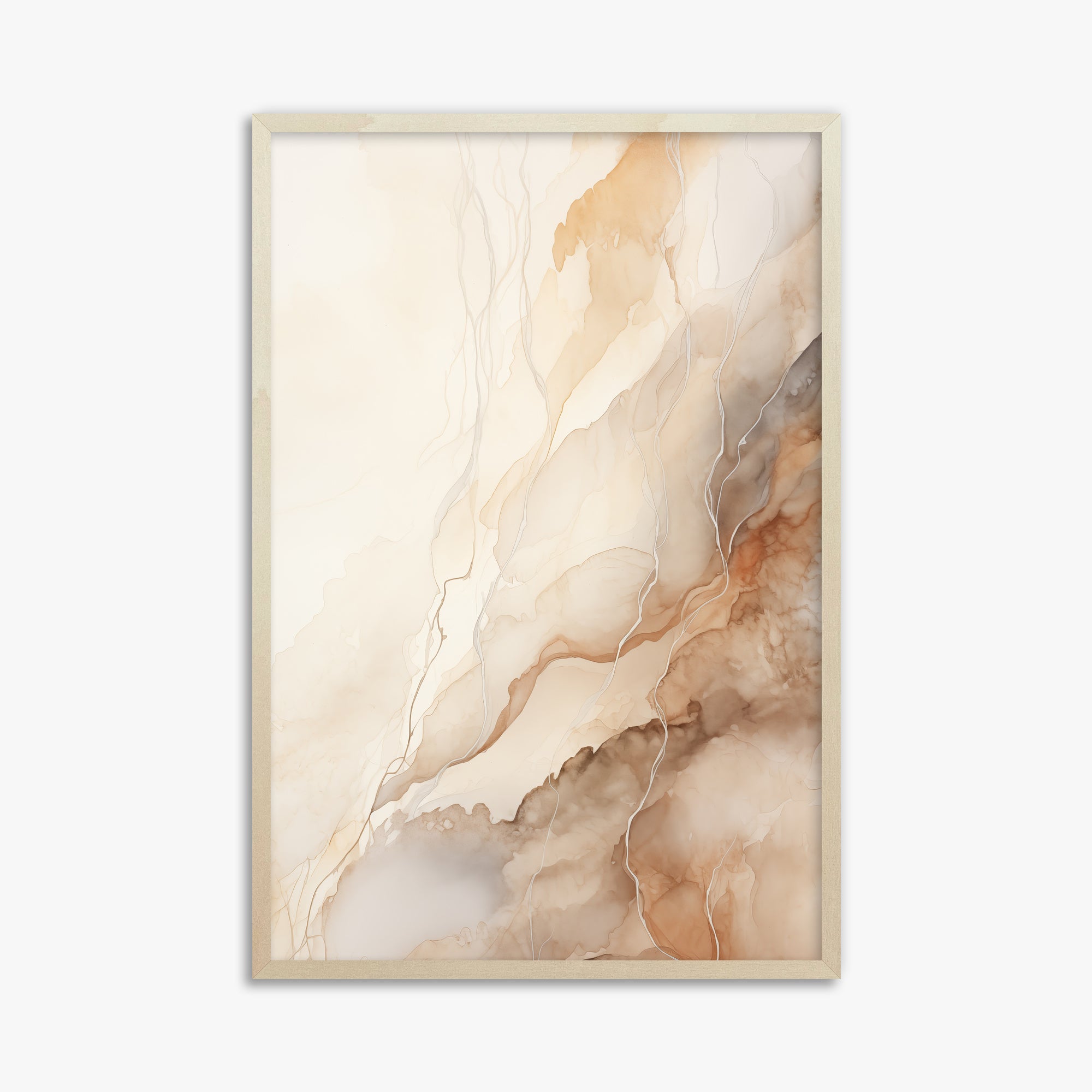 Ethereal Veil, 61x91cm Framed Poster With Lime Wood Frame