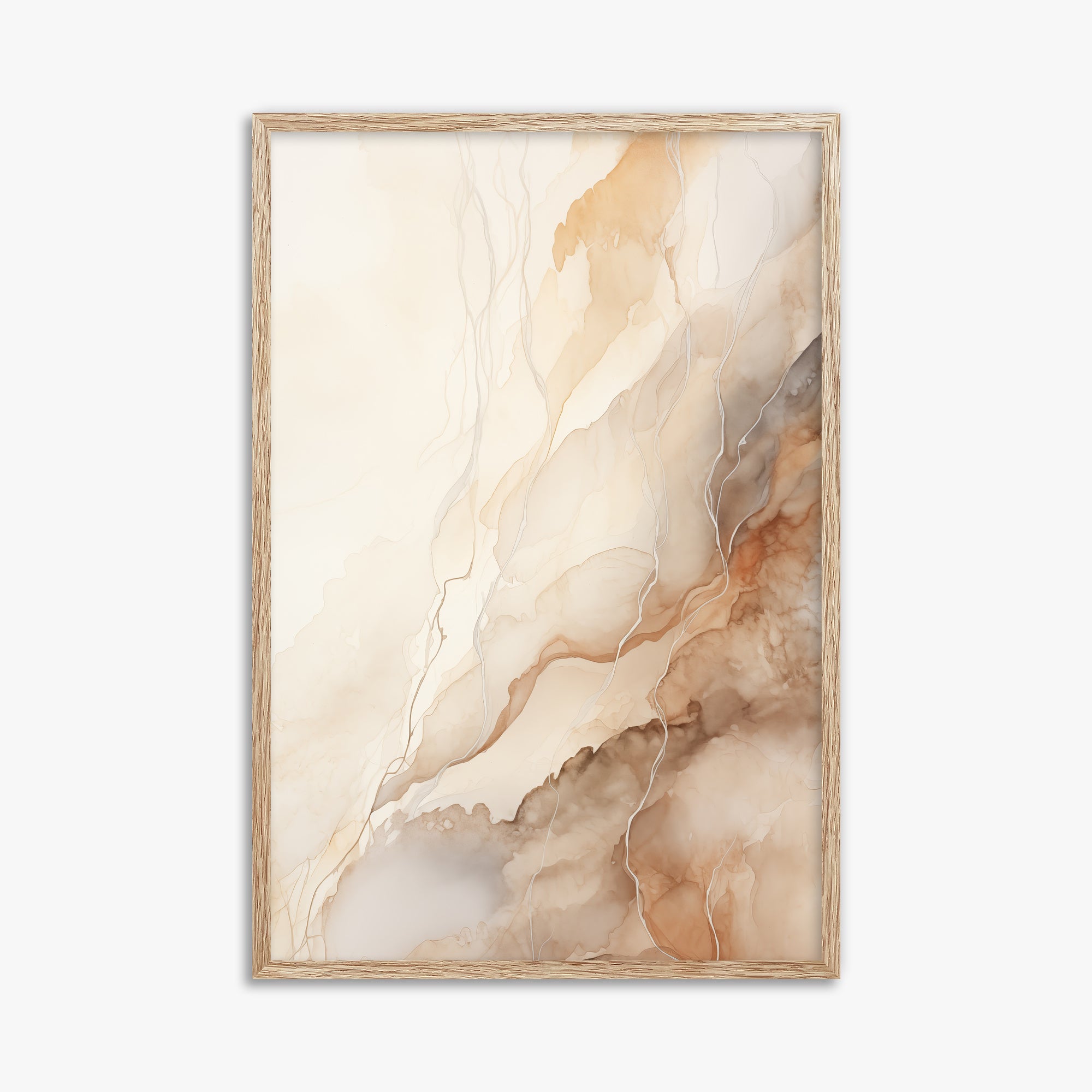 Ethereal Veil, 61x91cm Framed Poster With Raw Oak Frame