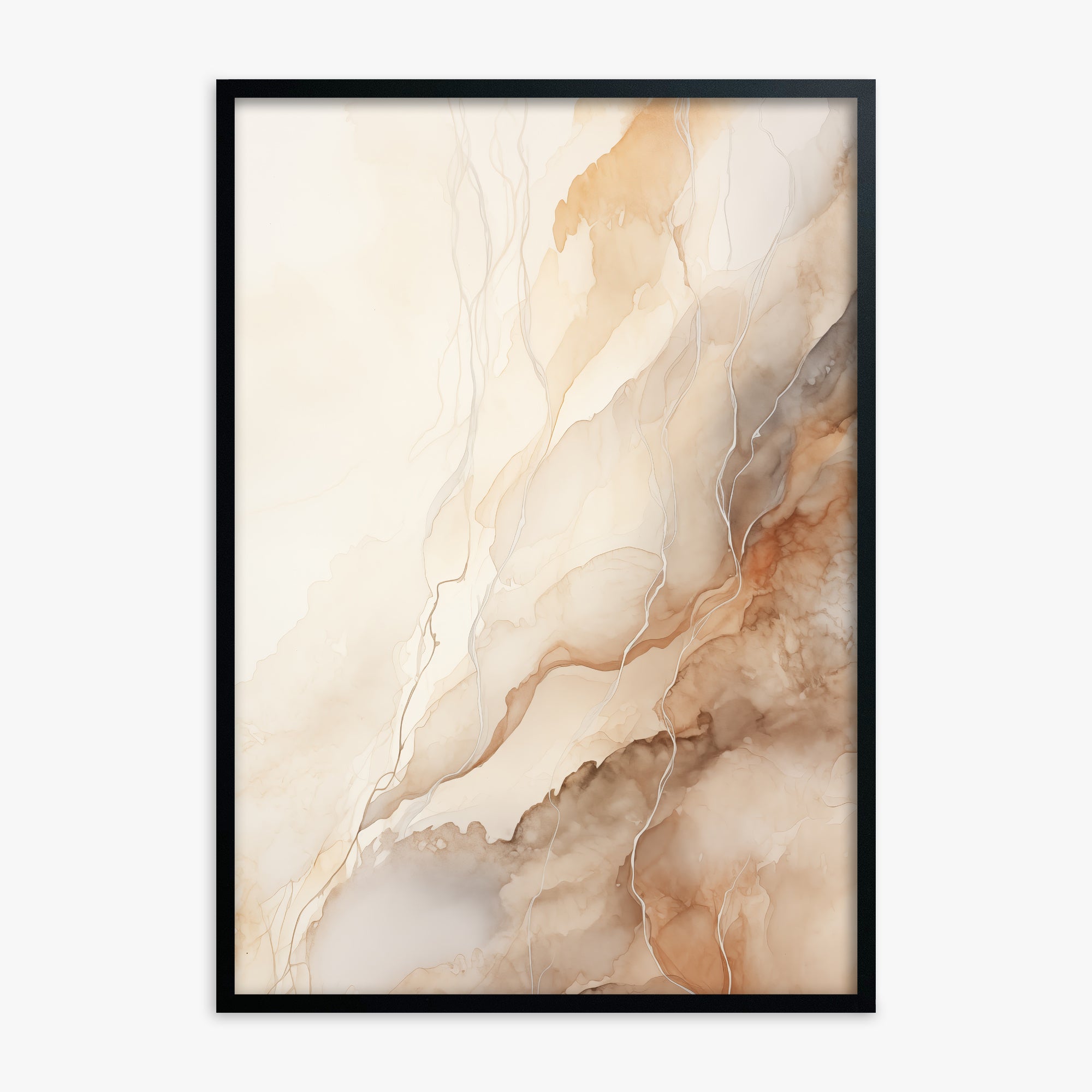 Ethereal Veil, Black Framed Poster With Black Frame
