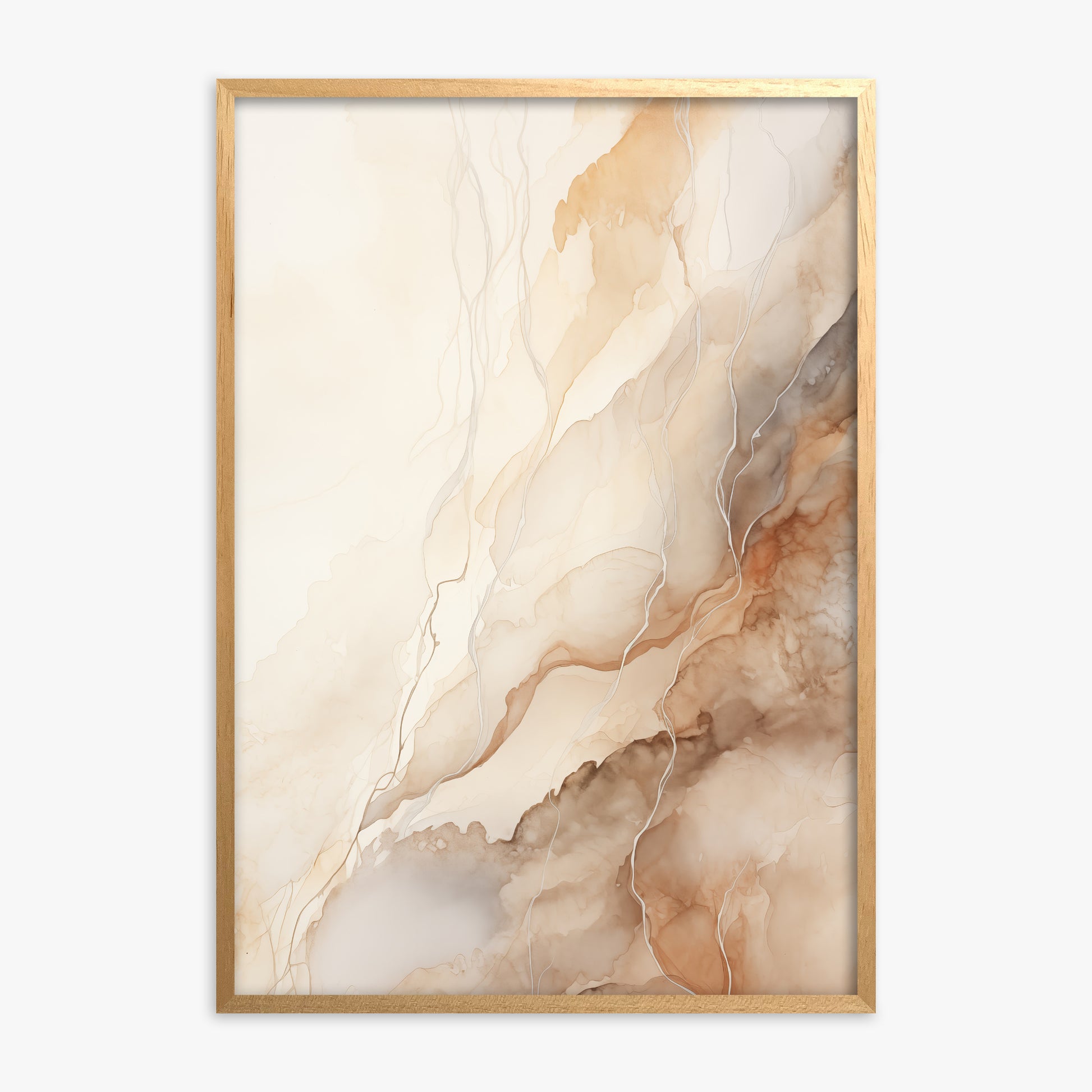 Ethereal Veil, Oak Framed Poster With Oak Frame
