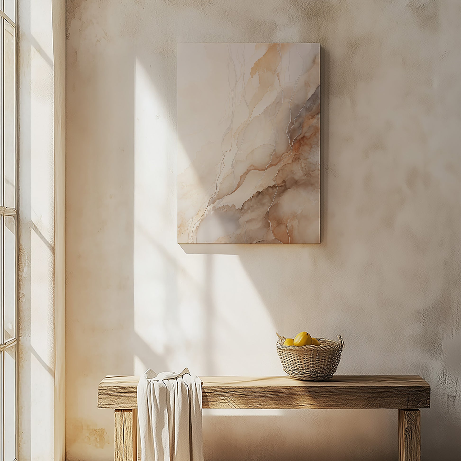 Design Concept No. 54 for Ethereal Veil Modern Satin Canvas Poster Art