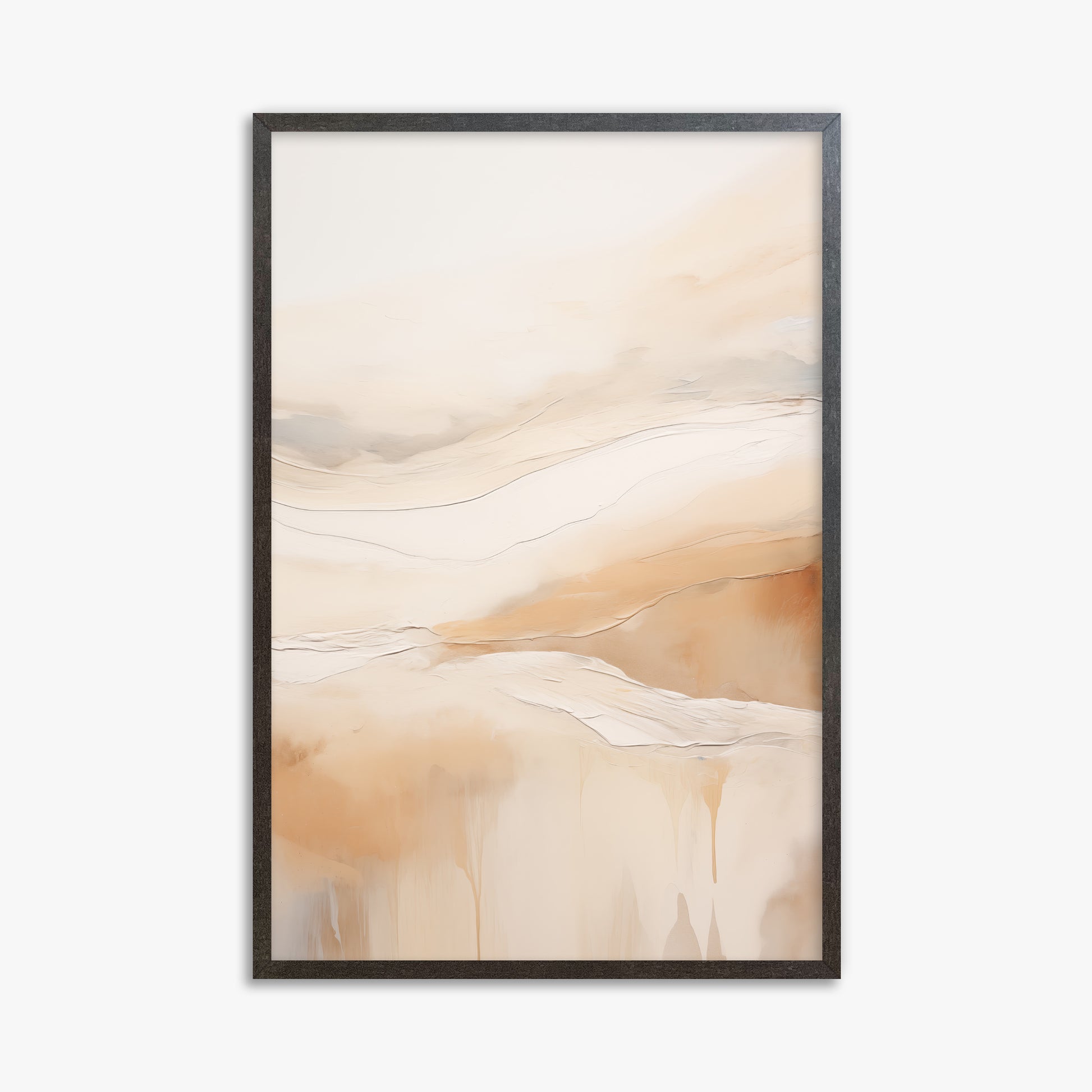 Amber flow, 61x91cm Framed Poster With Espresso Frame