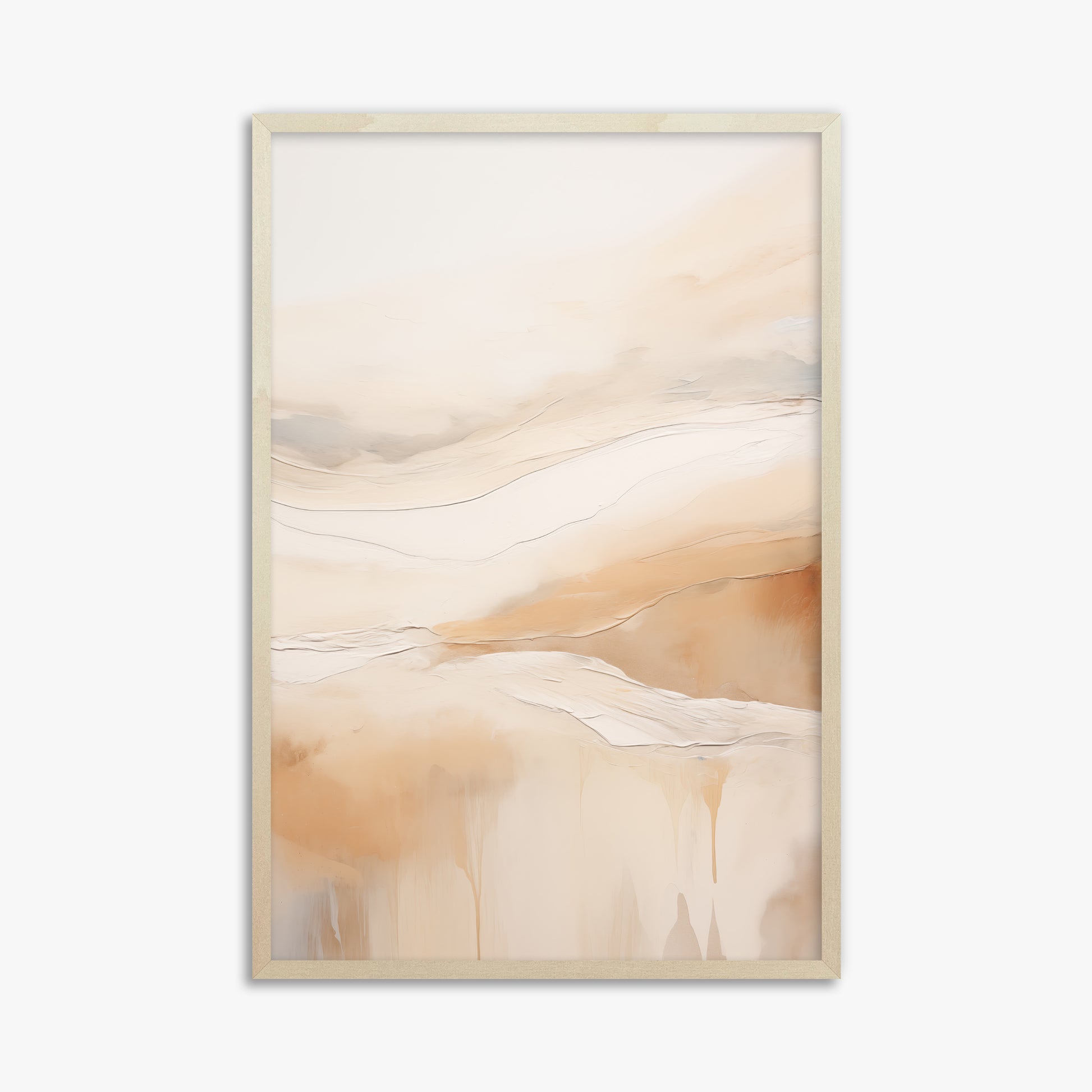 Amber flow, 61x91cm Framed Poster With Lime Wood Frame