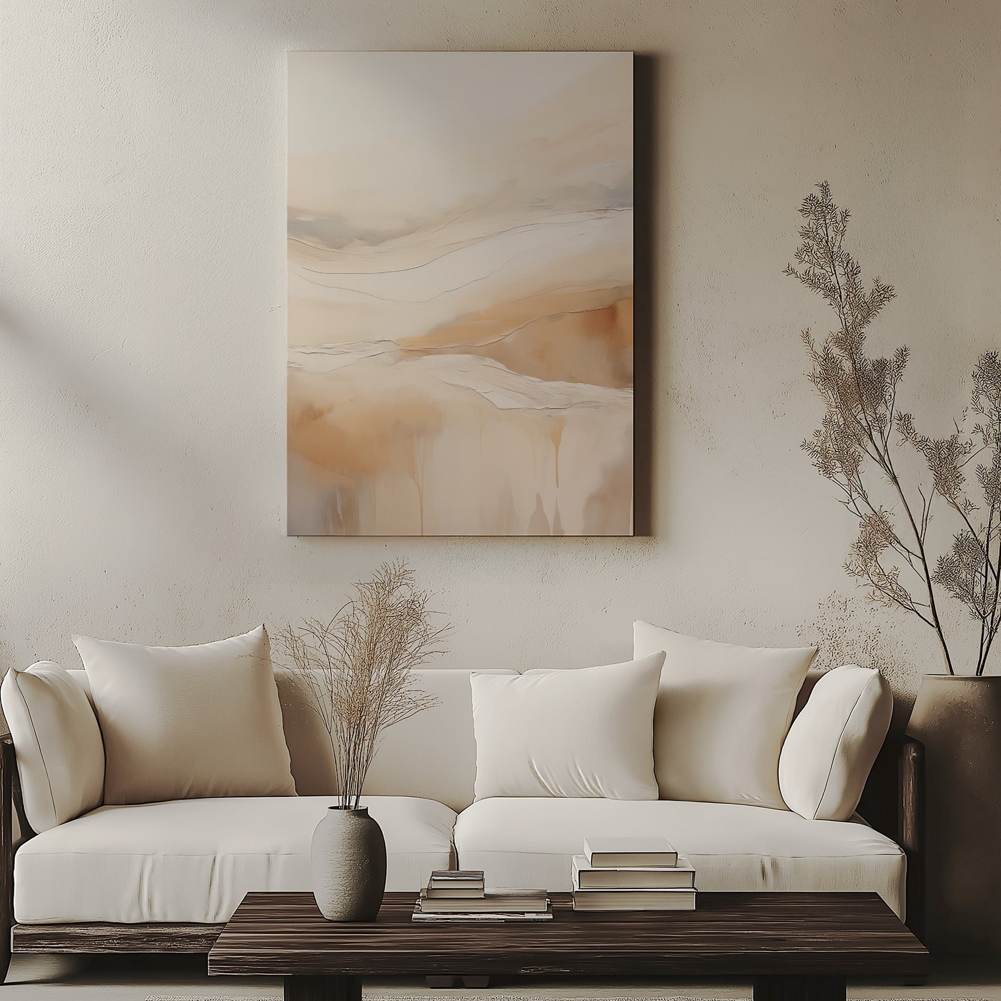 Design Concept No. 57 for Amber flow Modern Satin Canvas Poster Art