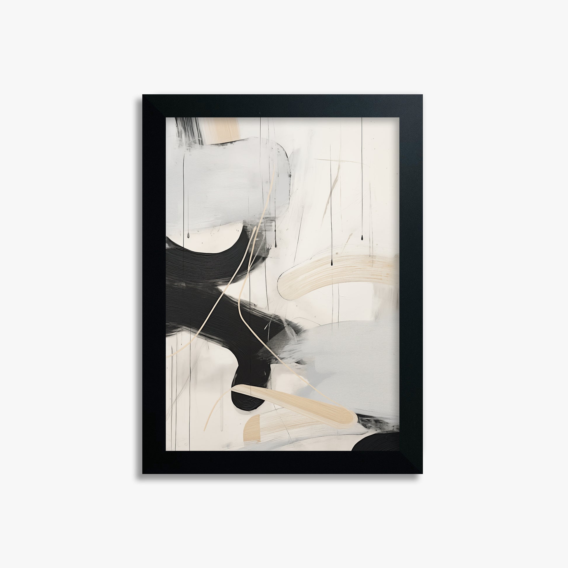 Stormy Clouds, 21x30cm Framed Poster With Black Frame