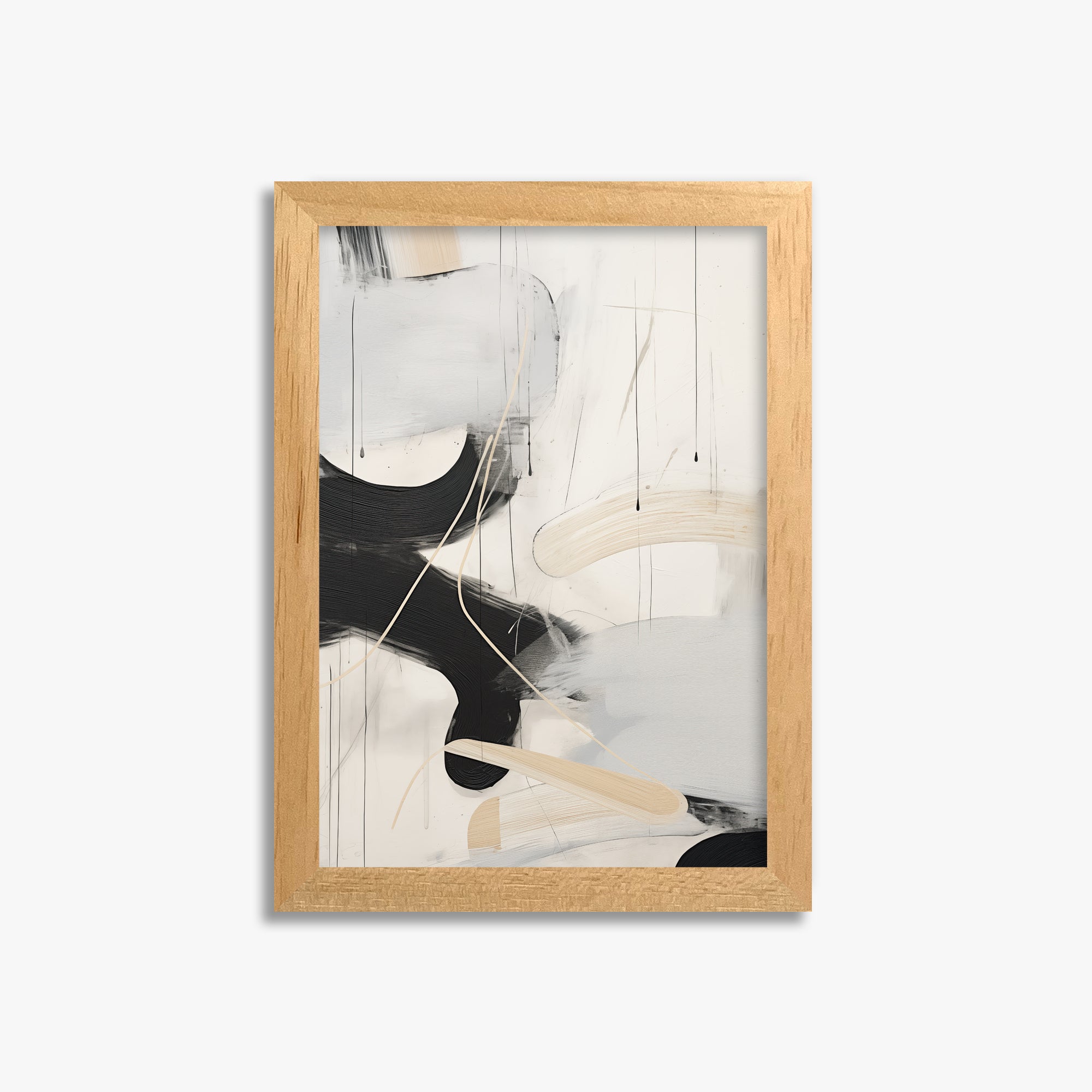 Stormy Clouds, 21x30cm Framed Poster With Oak Frame