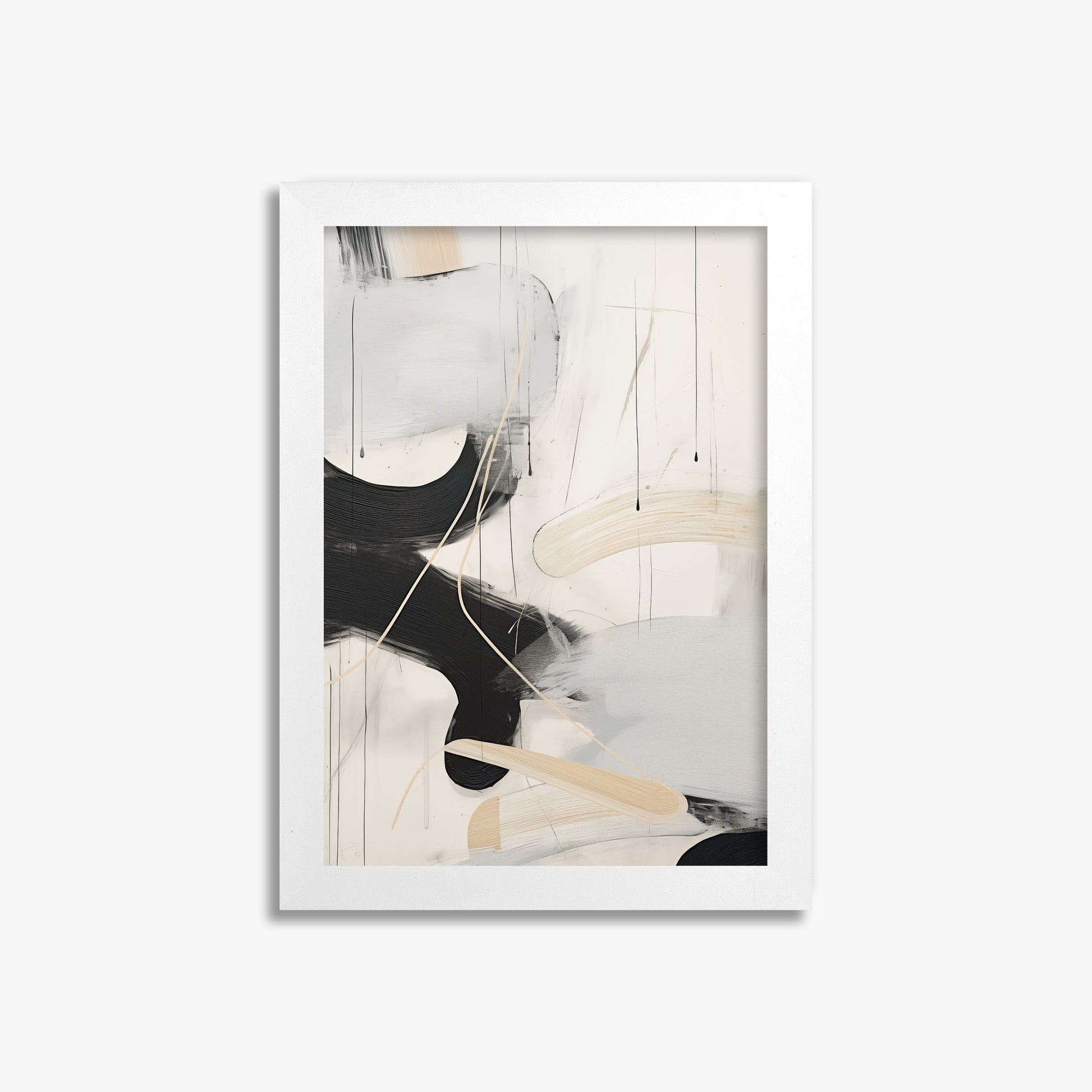 Stormy Clouds, 21x30cm Framed Poster With White Frame