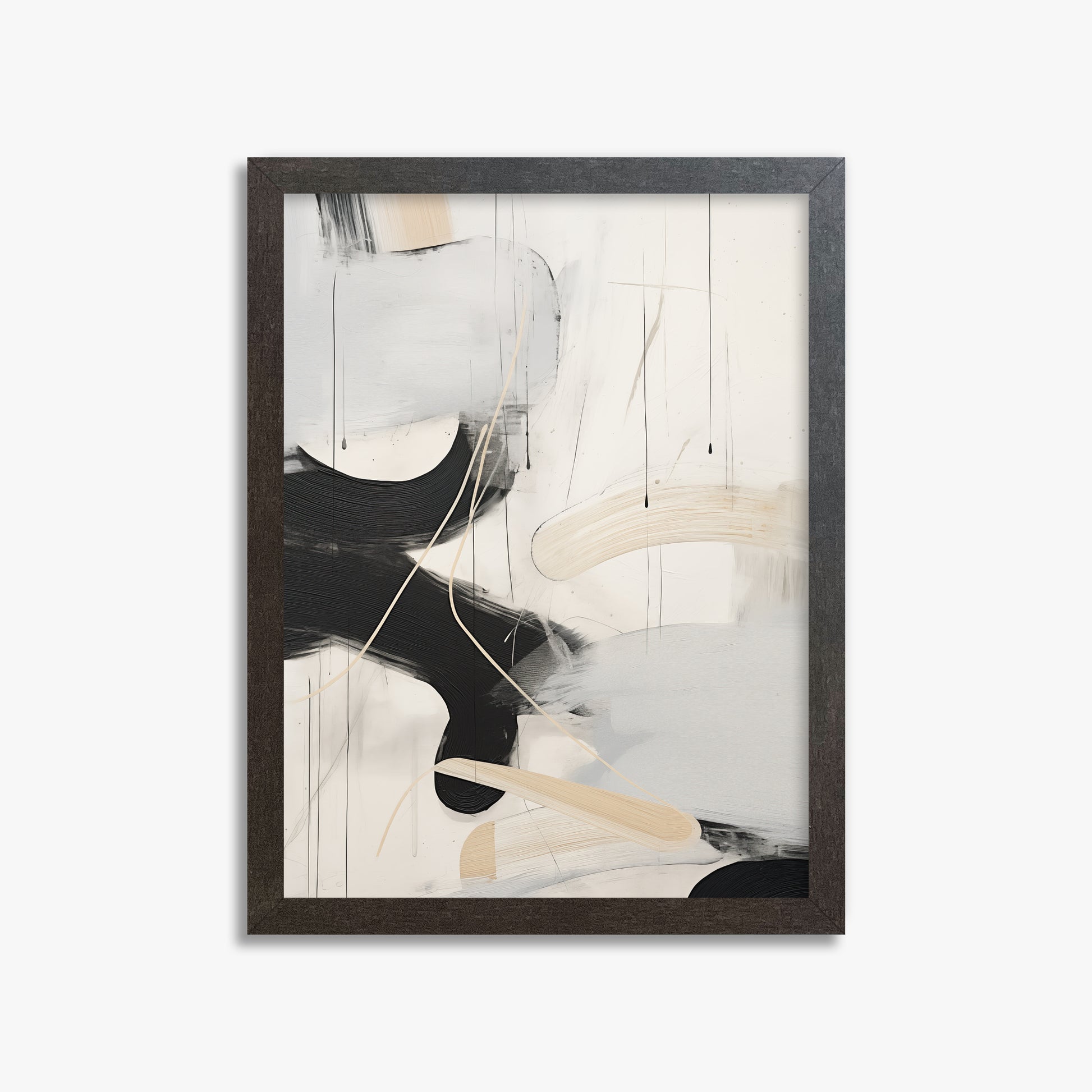 Stormy Clouds, 30x40cm Framed Poster With Espresso Frame