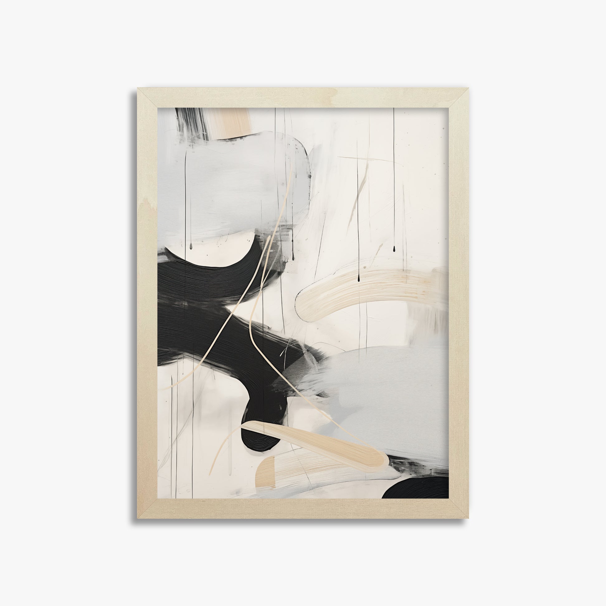 Stormy Clouds, 30x40cm Framed Poster With Lime Wood Frame