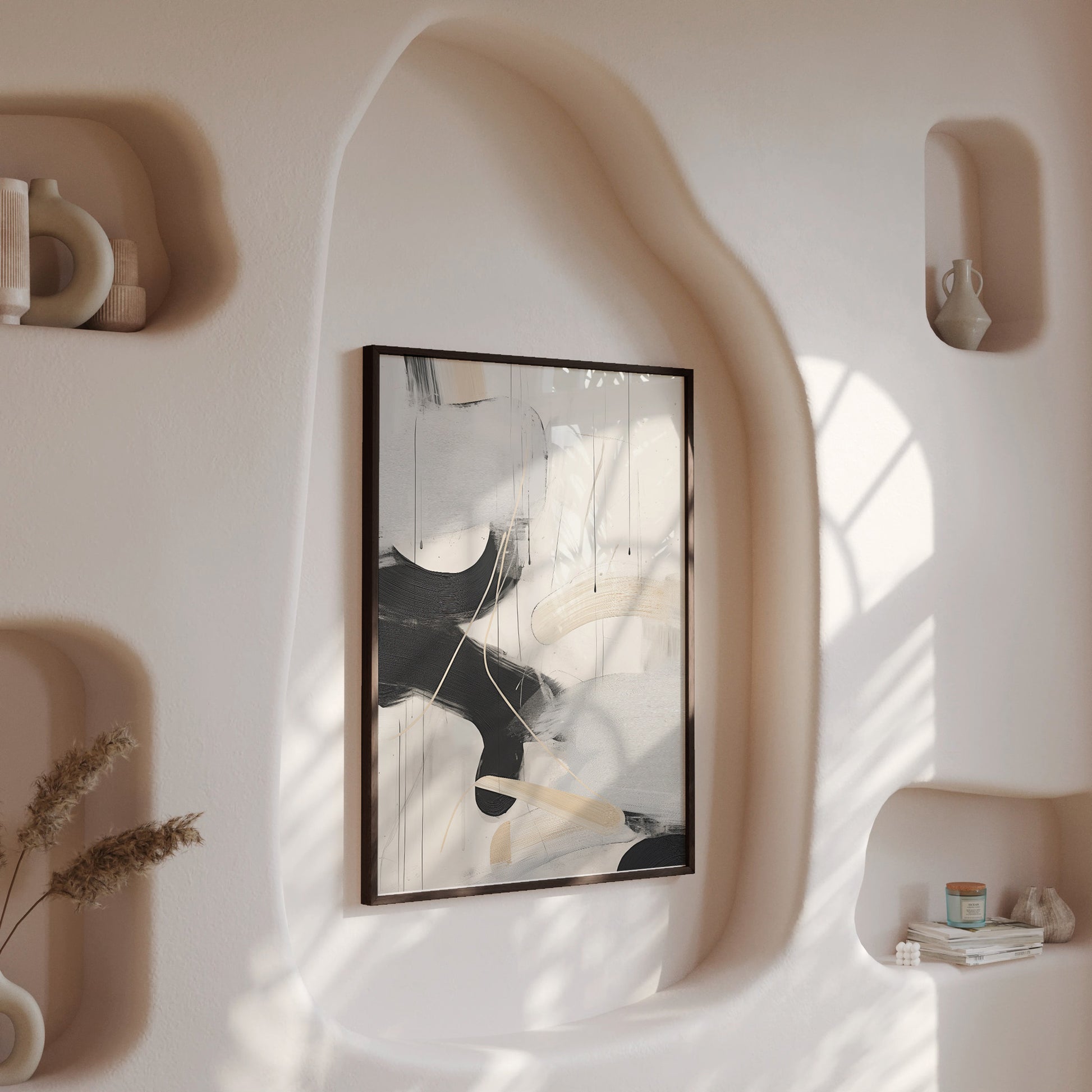 Design Concept No. 13 for Stormy Clouds Modern Poster Art