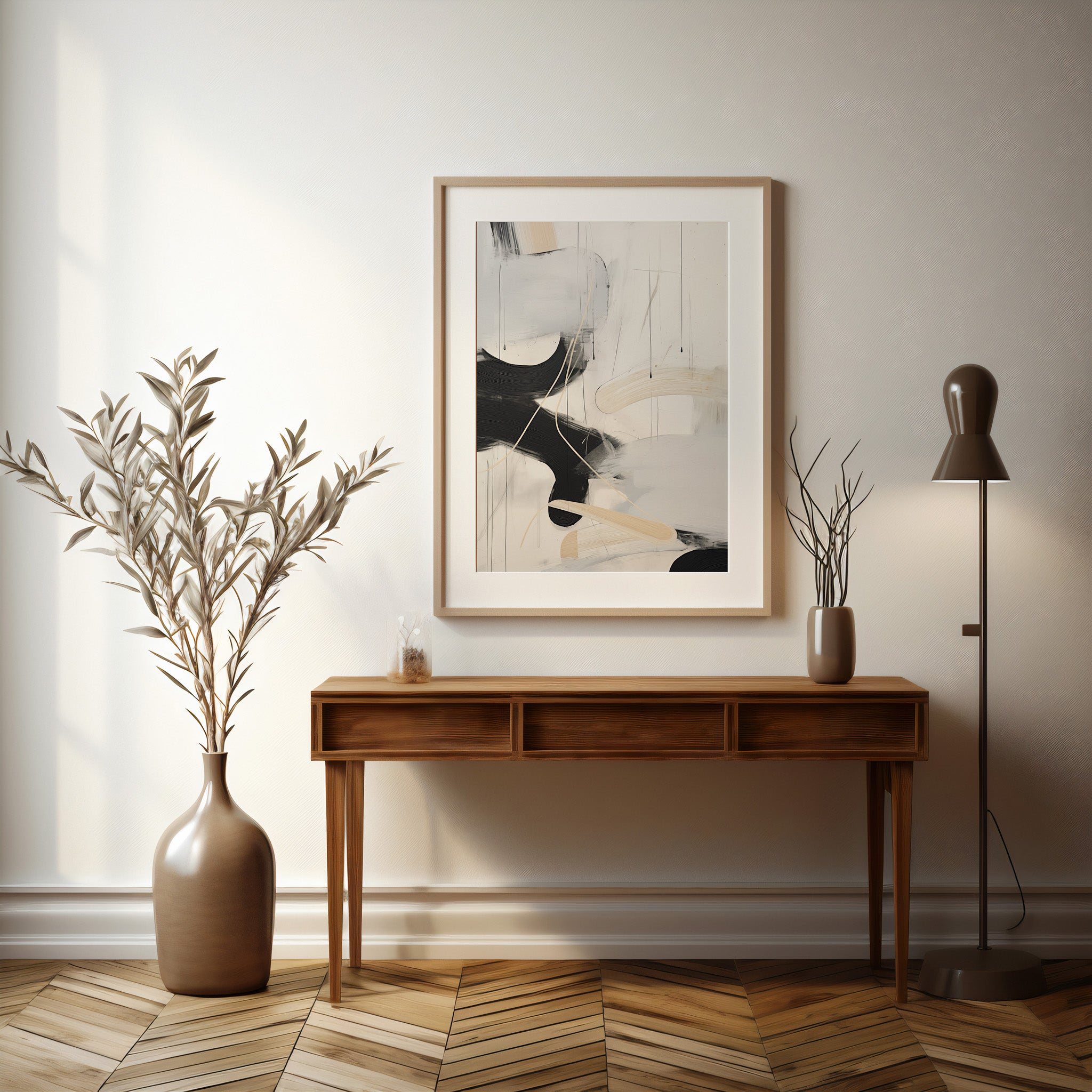 Design Concept No. 37 for Stormy Clouds Modern Poster Art