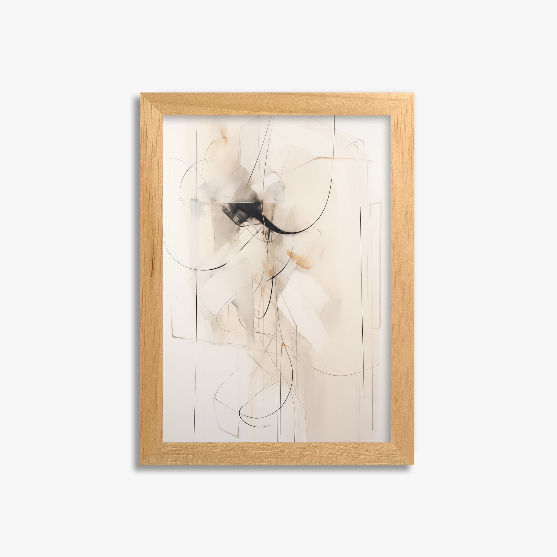 Ink Reverie, 21x30cm Framed Poster With Oak Frame