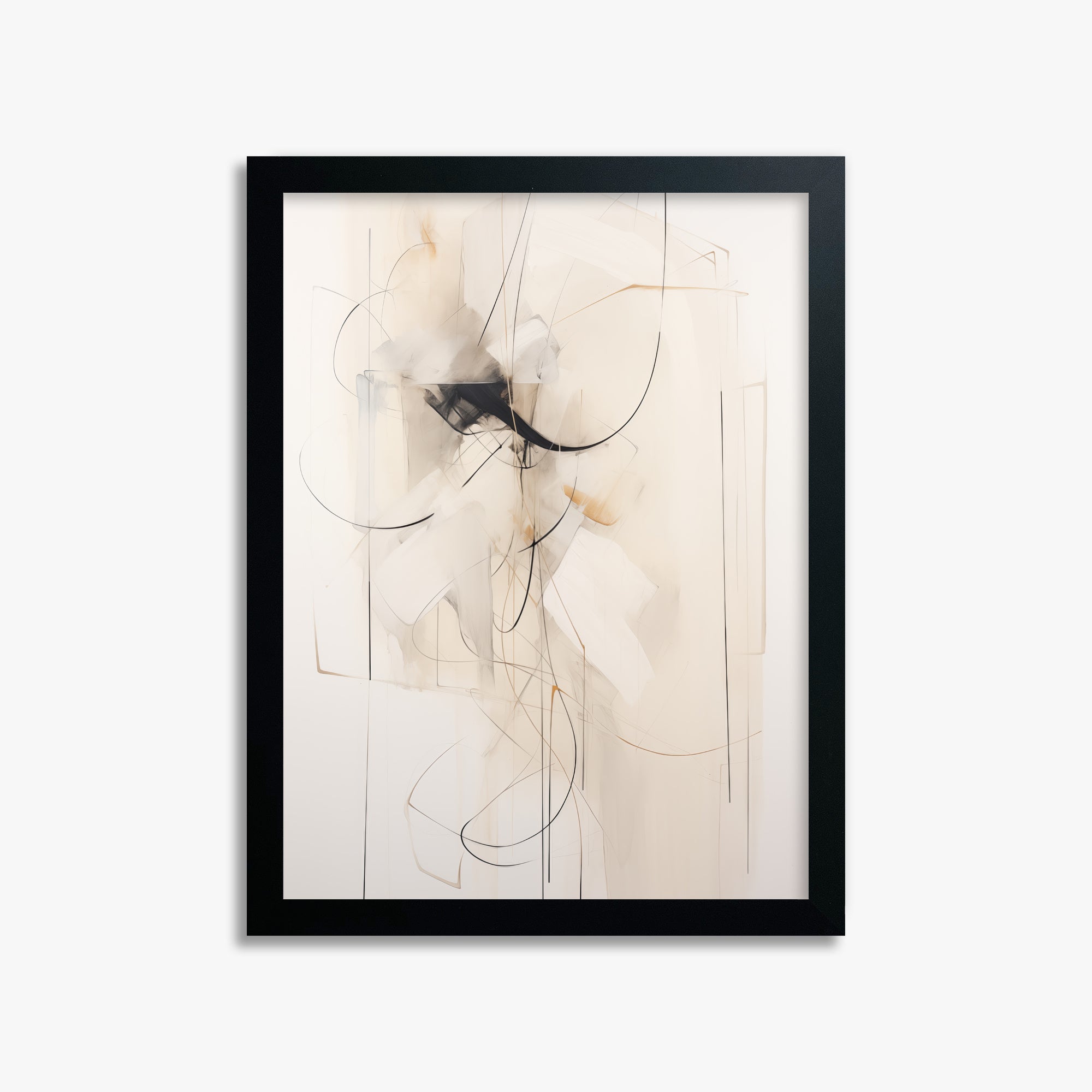 Ink Reverie, 30x40cm Framed Poster With Black Frame