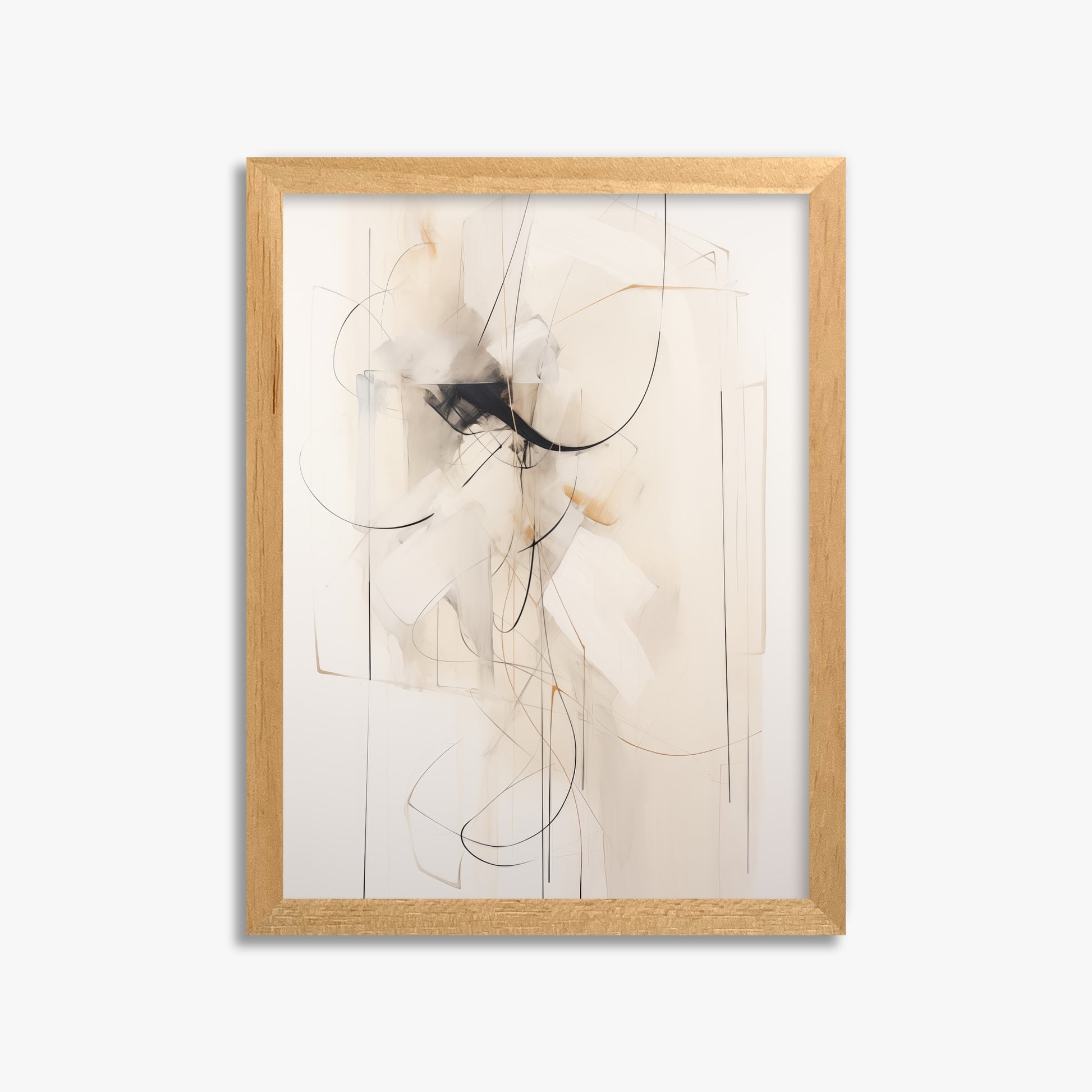 Ink Reverie, 30x40cm Framed Poster With Oak Frame