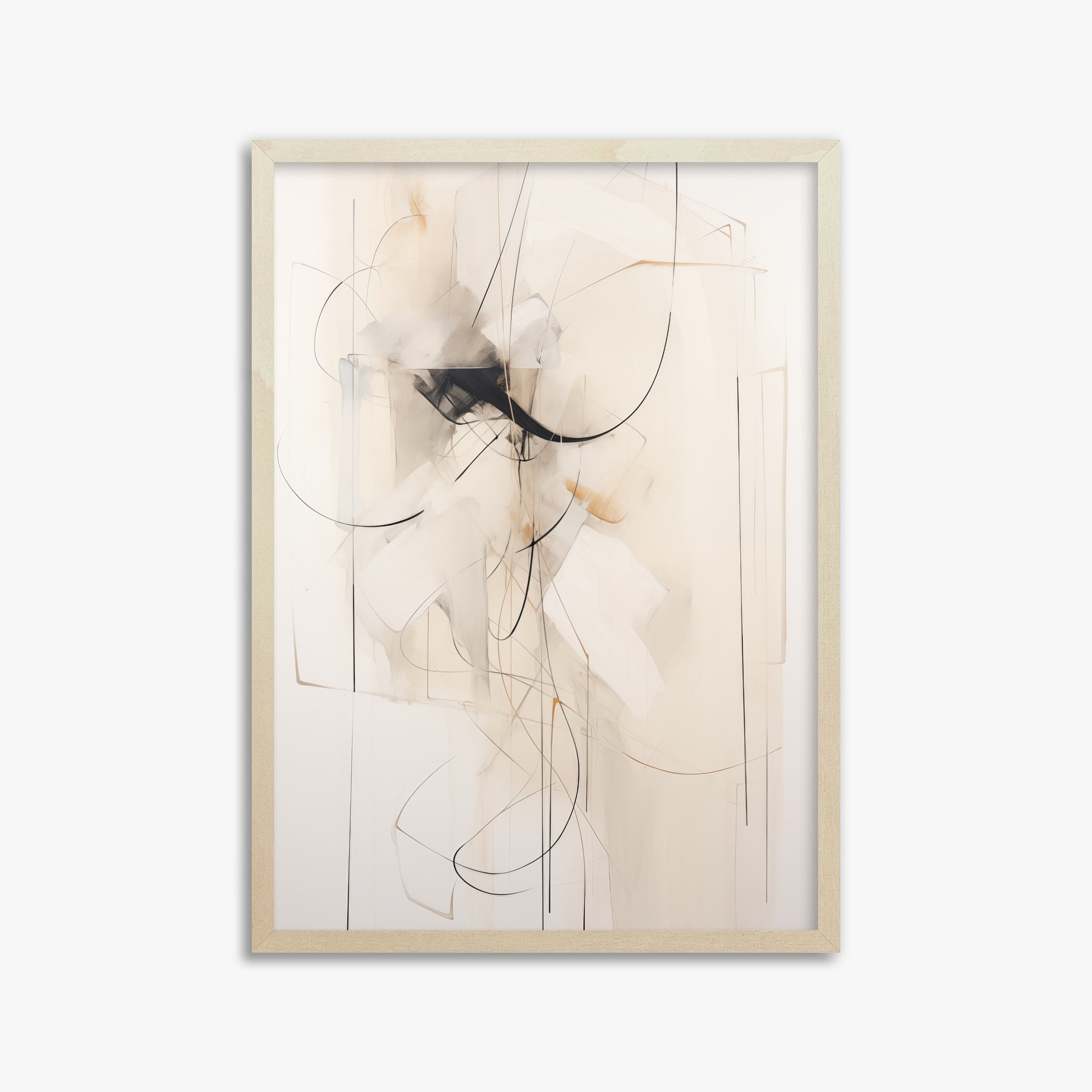 Ink Reverie, 50x70cm Framed Poster With Lime Wood Frame