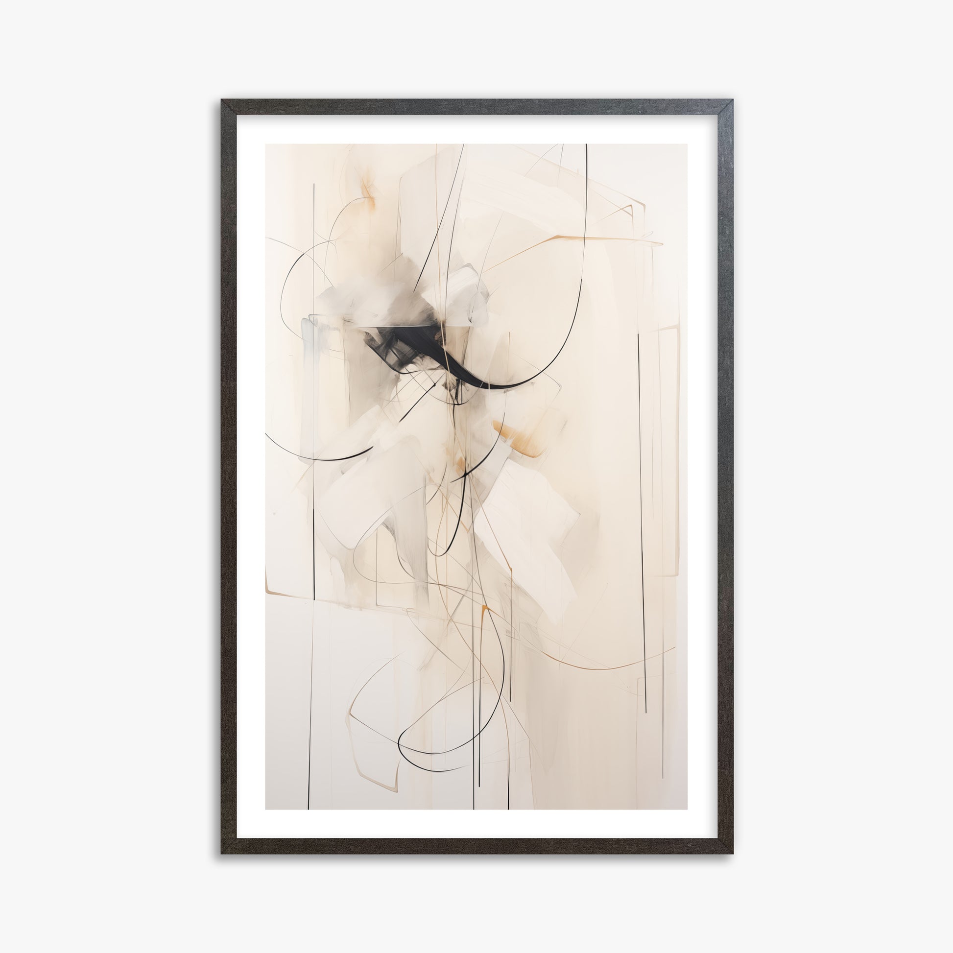 Ink Reverie, 61x91cm Framed Poster With Espresso Frame