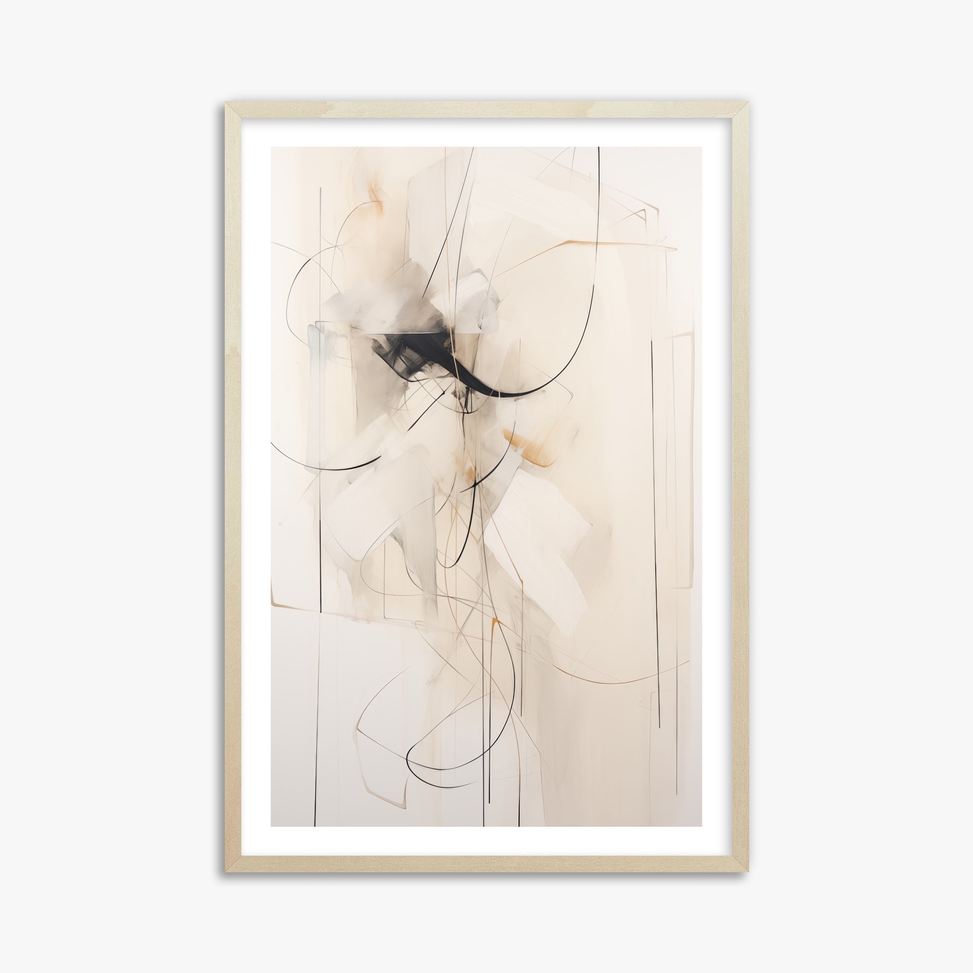 Ink Reverie, 61x91cm Framed Poster With Lime Wood Frame