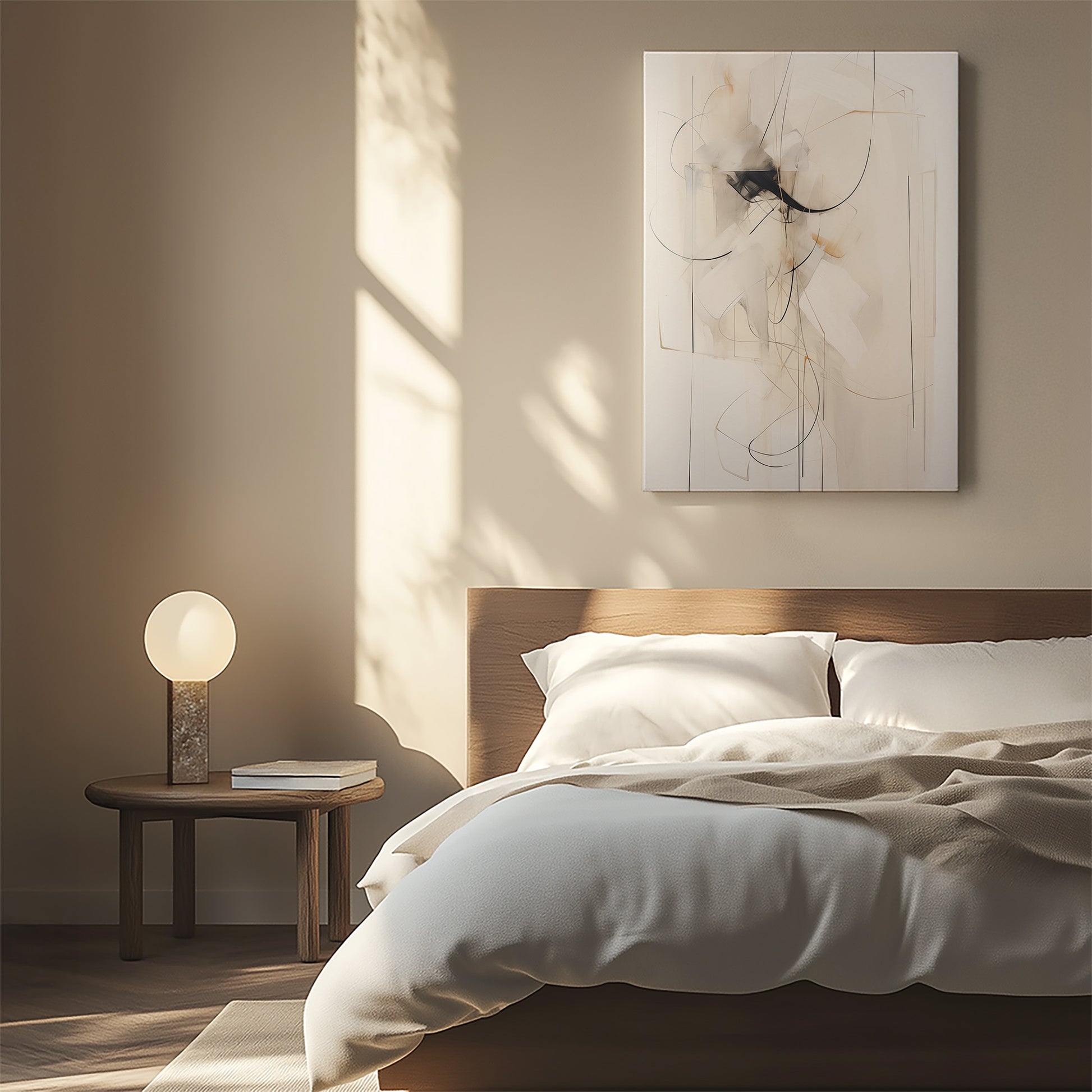 Design Concept No. 55 for Ink Reverie Modern Satin Canvas Poster Art