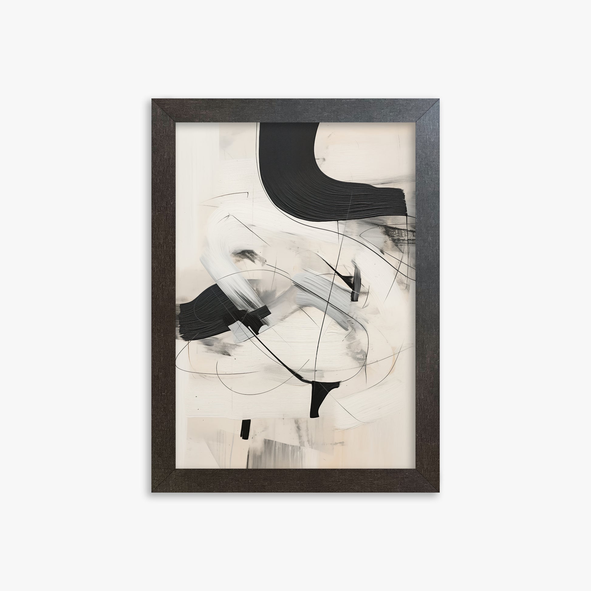 Rhythmic Gesture, 21x30cm Framed Poster With Espresso Frame