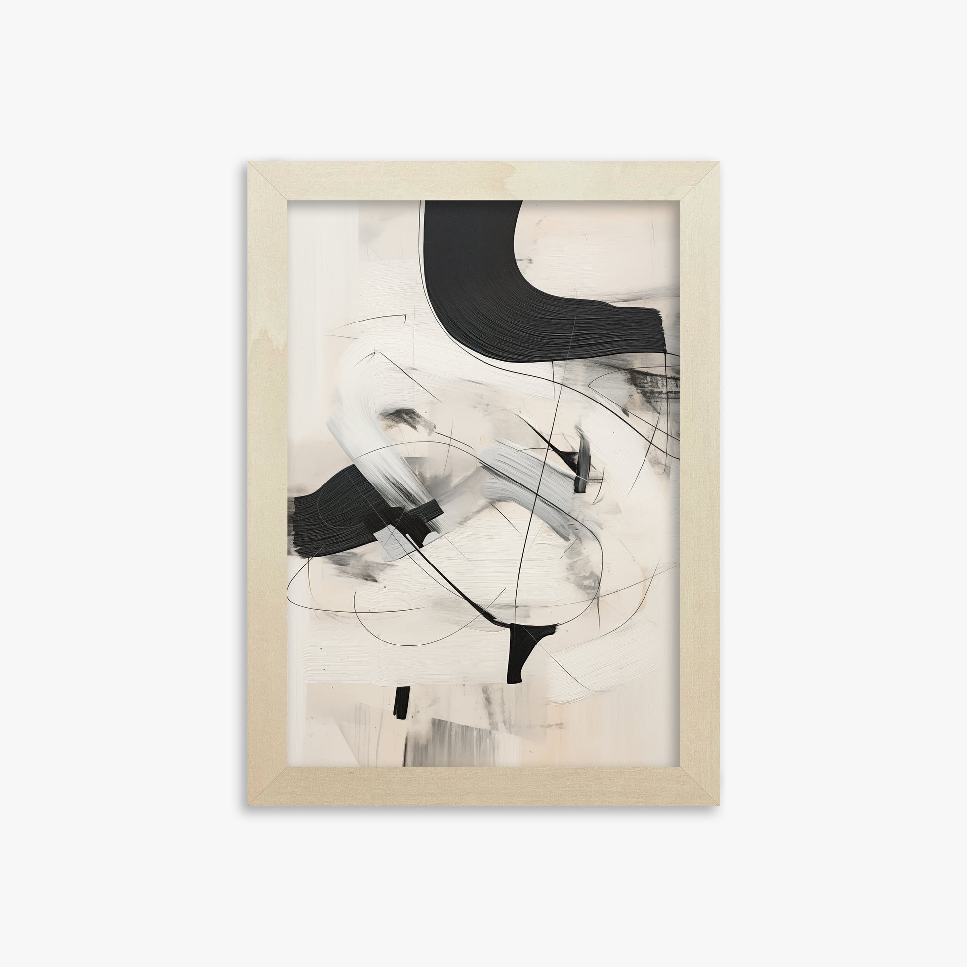Rhythmic Gesture, 21x30cm Framed Poster With Lime Wood Frame