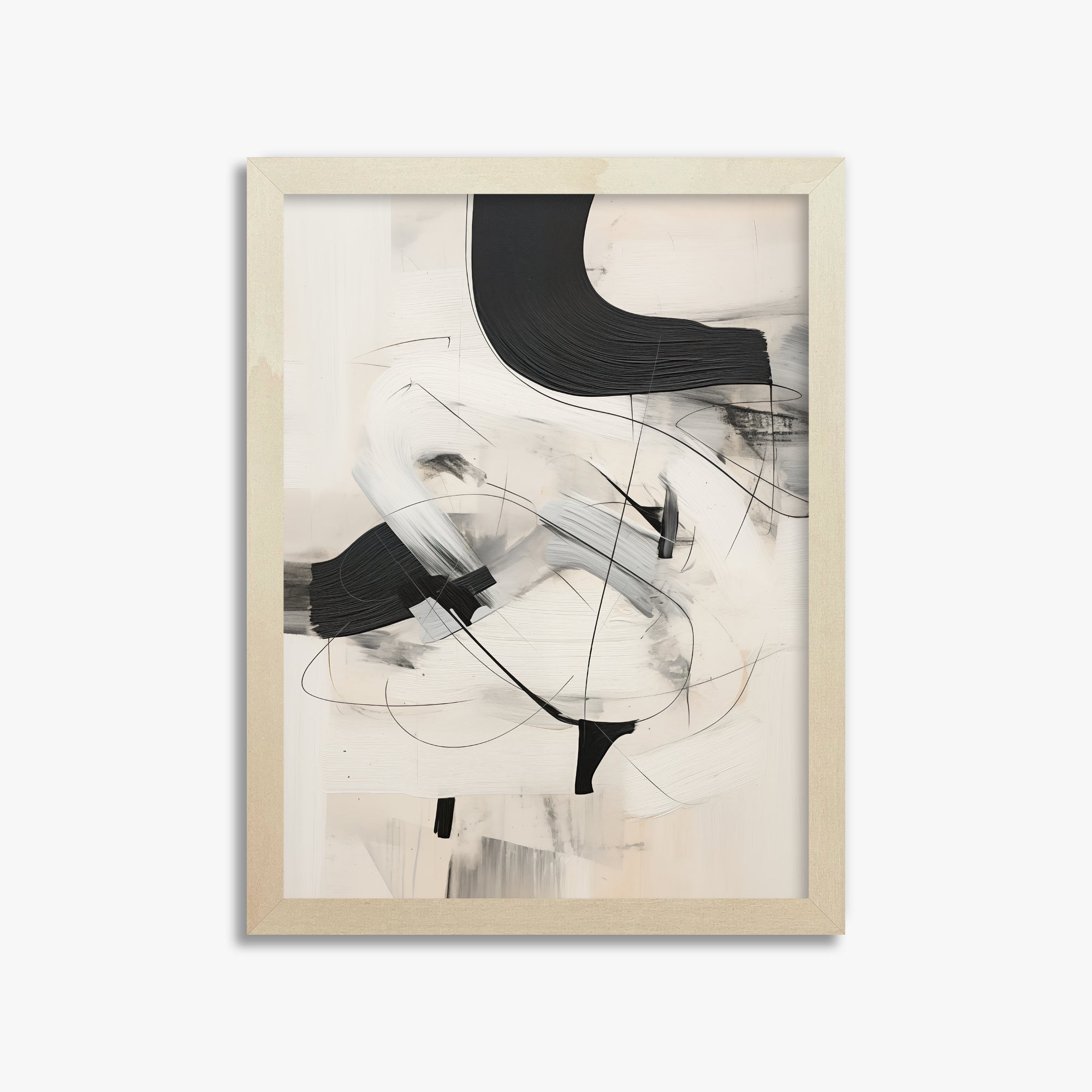 Rhythmic Gesture, 30x40cm Framed Poster With Lime Wood Frame