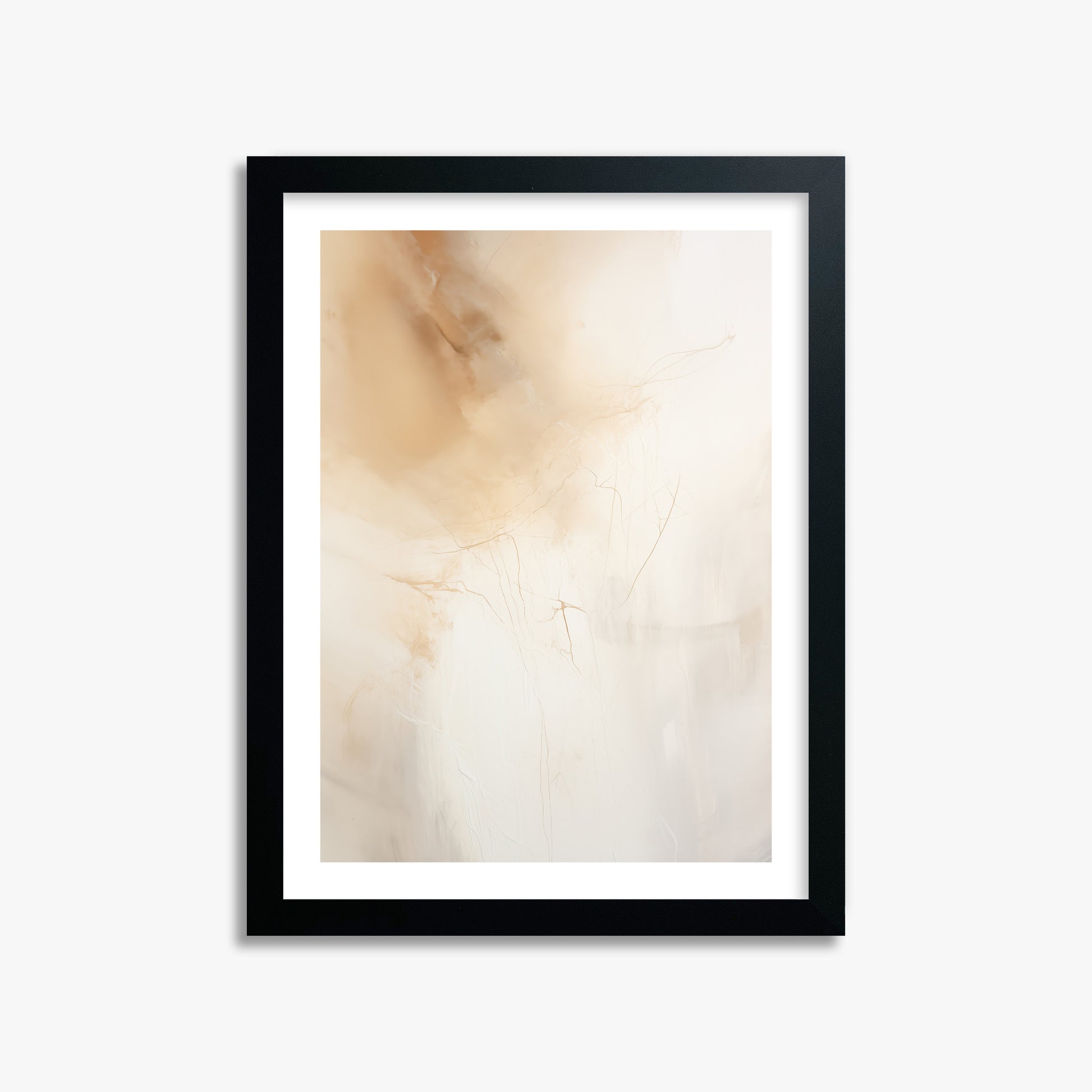 Golden Drift, 30x40cm Framed Poster With Black Frame