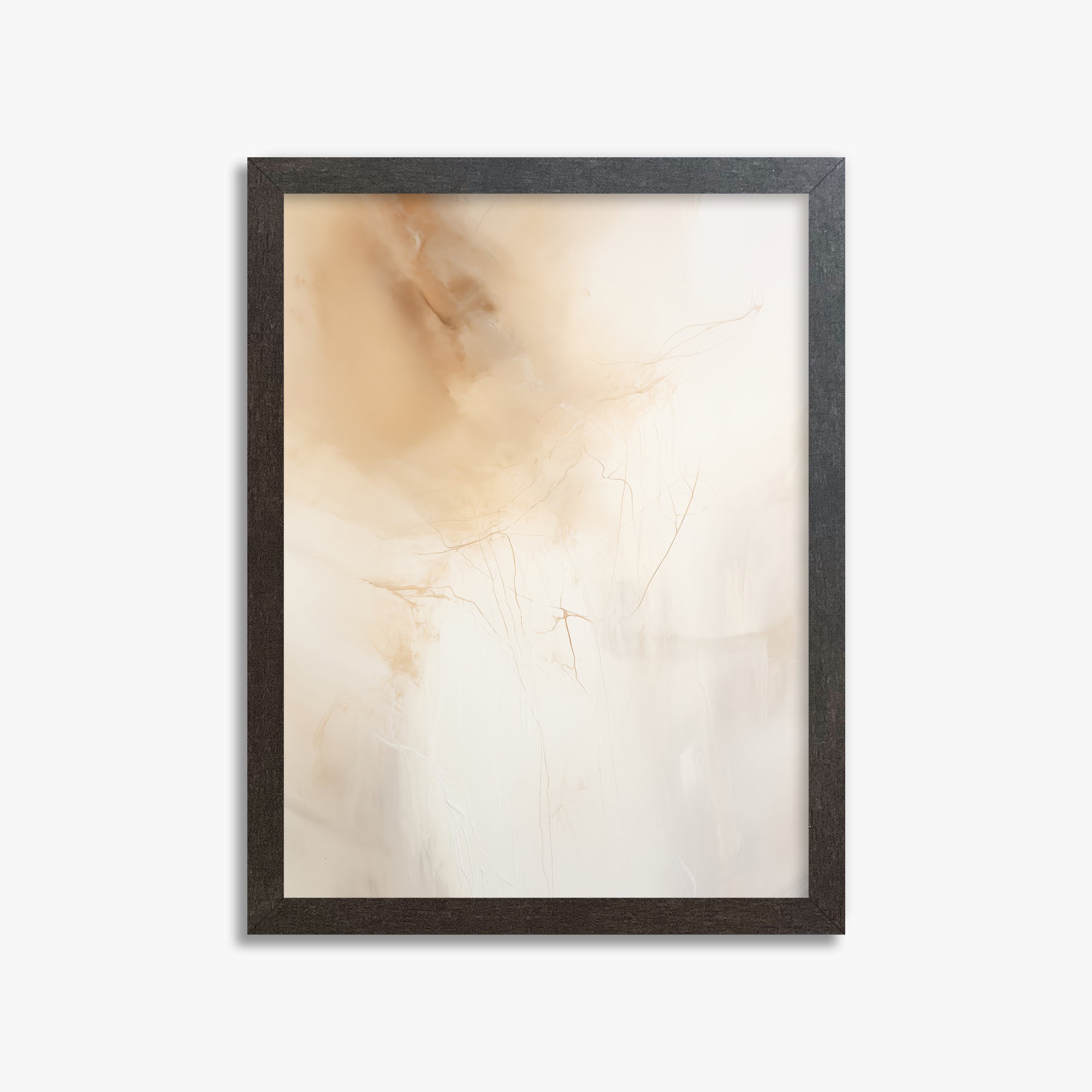 Golden Drift, 30x40cm Framed Poster With Espresso Frame