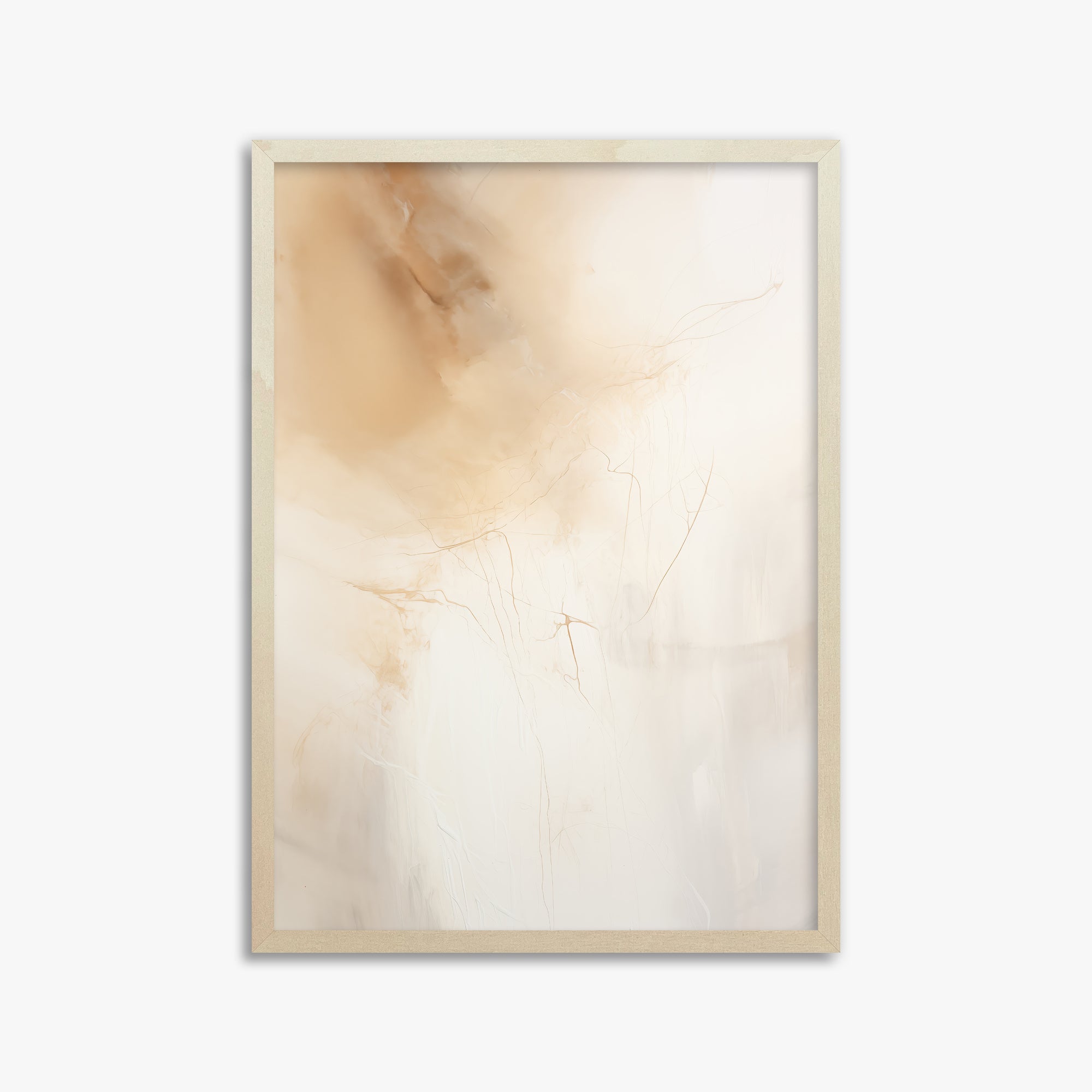 Golden Drift, 50x70cm Framed Poster With Lime Wood Frame