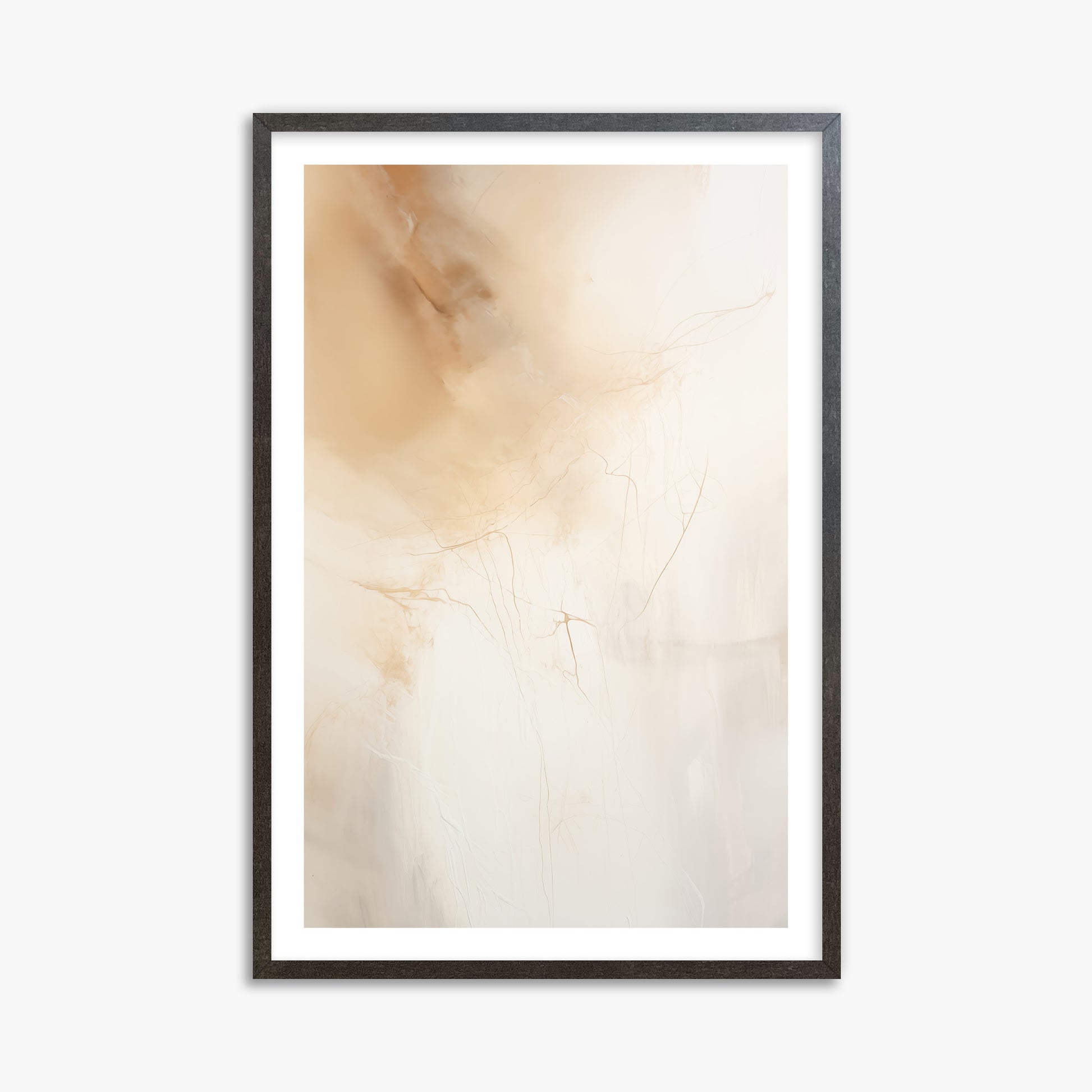 Golden Drift, 61x91cm Framed Poster With Espresso Frame