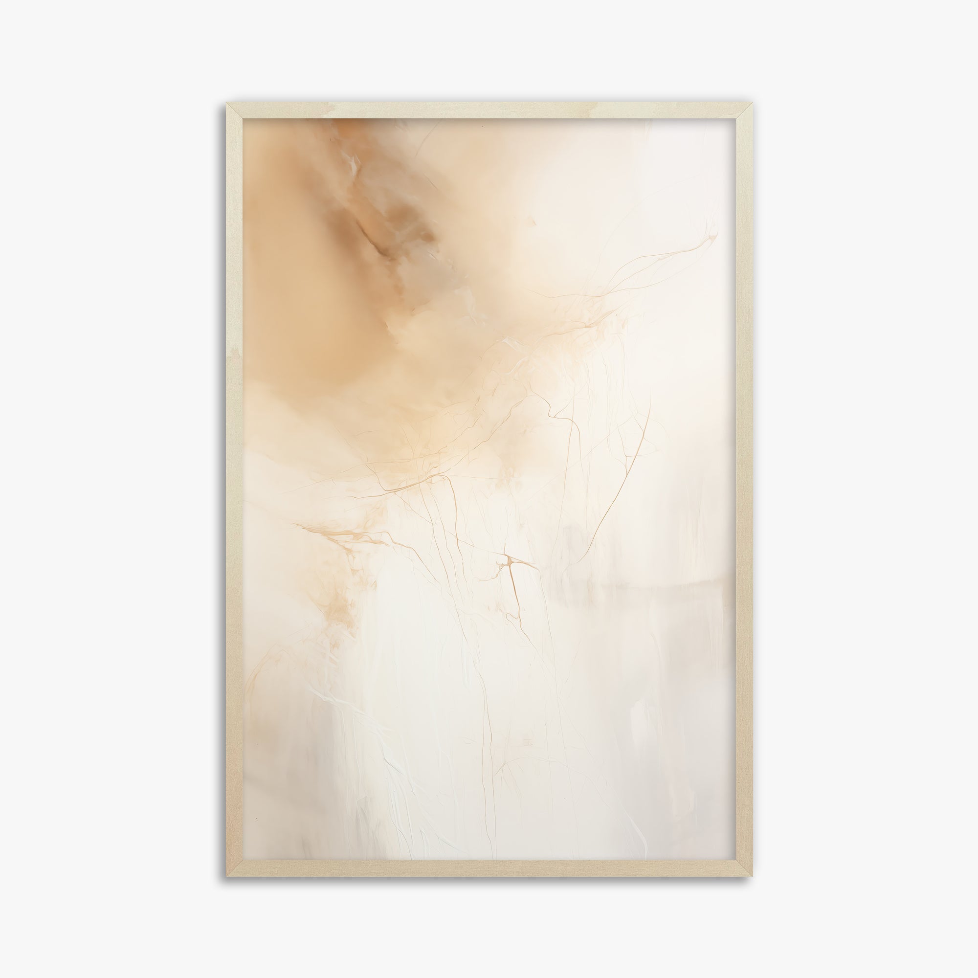 Golden Drift, 61x91cm Framed Poster With Lime Wood Frame