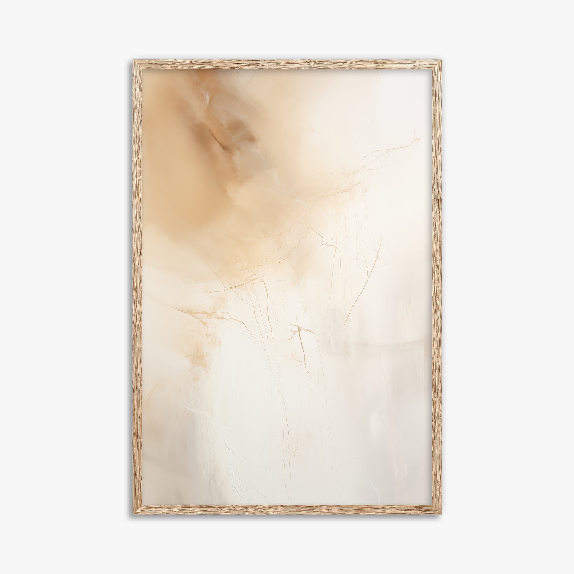 Golden Drift, 61x91cm Framed Poster With Raw Oak Frame