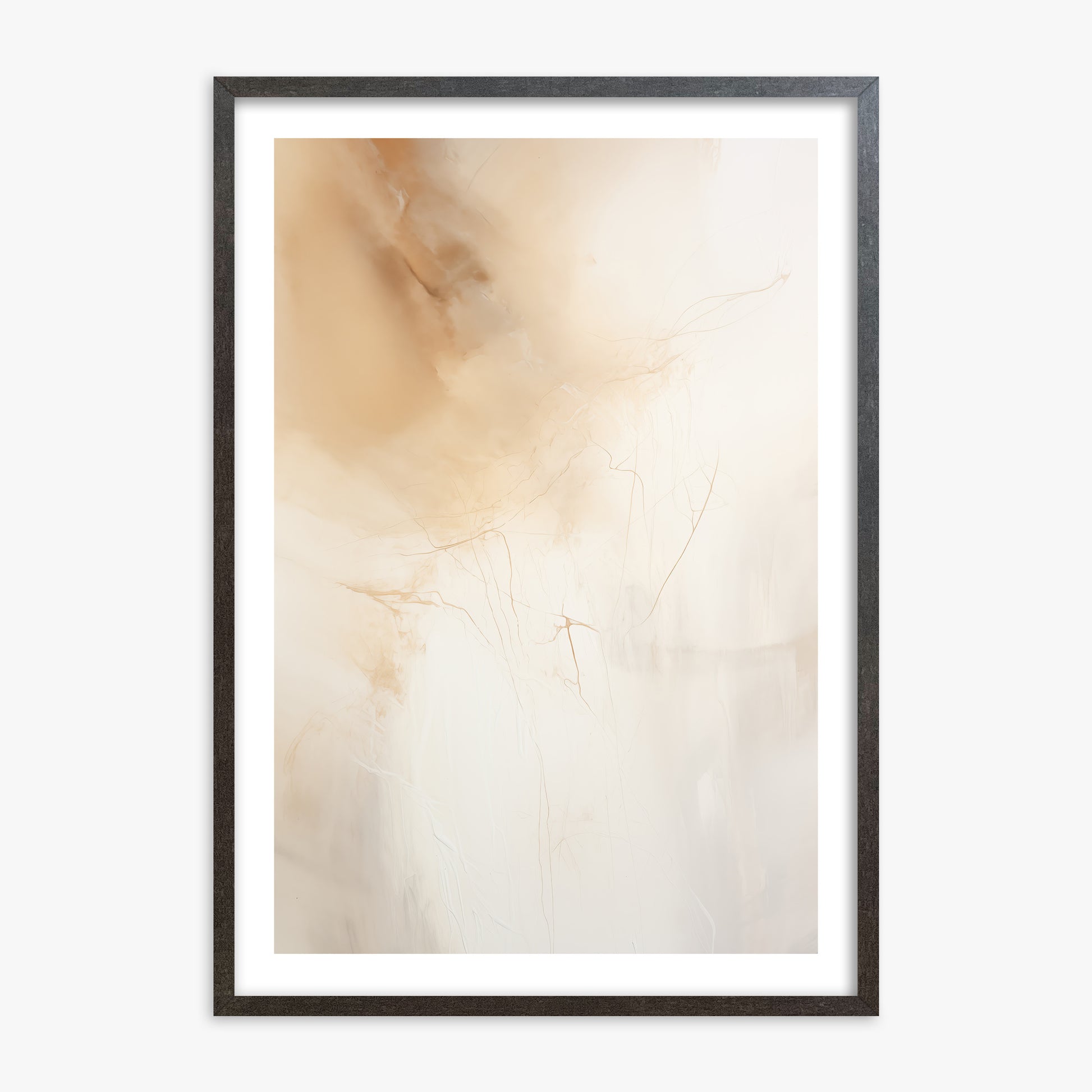 Golden Drift, 70x100cm Framed Poster With Espresso Frame
