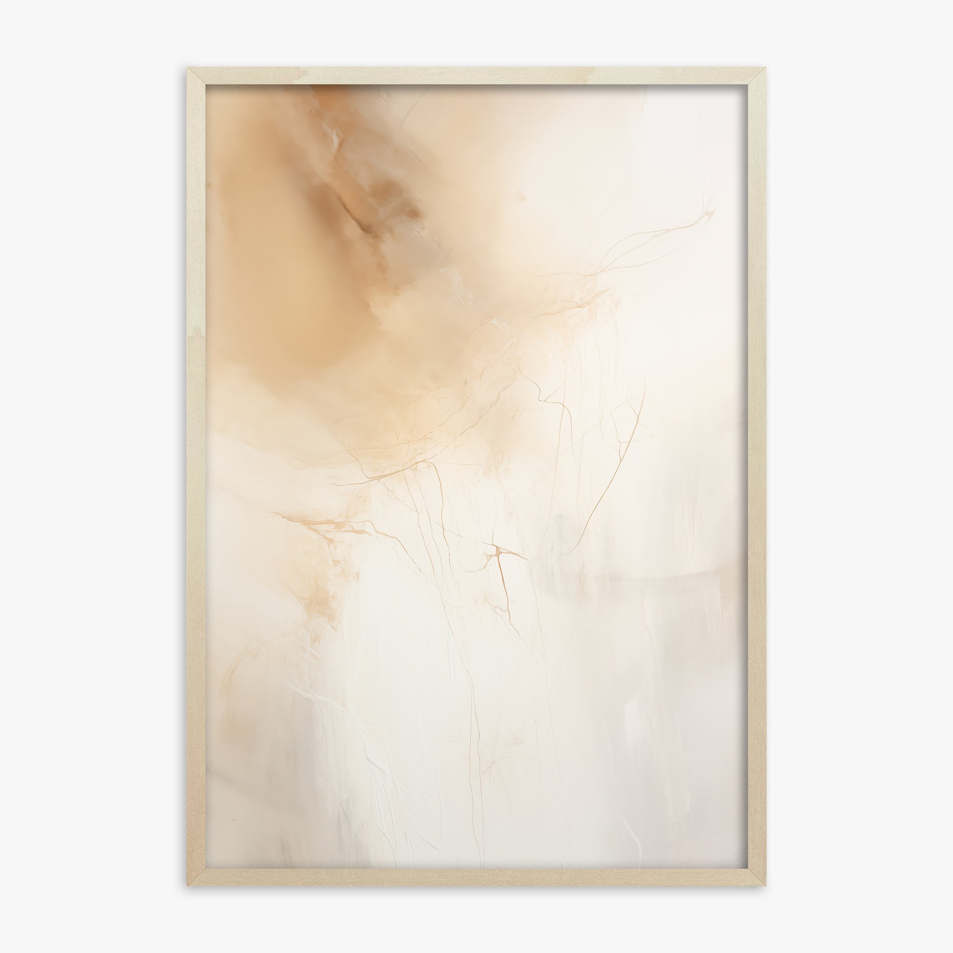 Golden Drift, 70x100cm Framed Poster With Lime Wood Frame