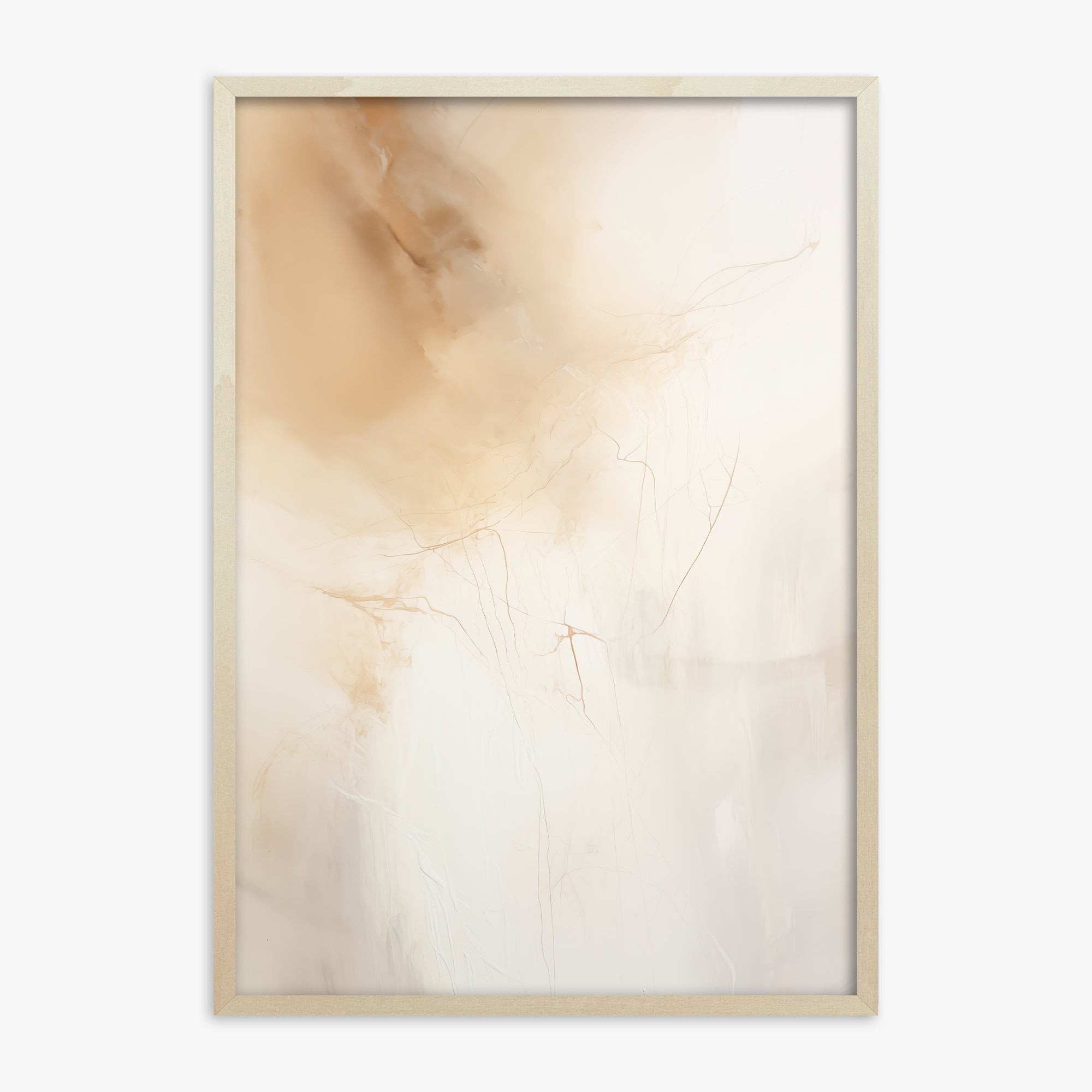 Golden Drift, 70x100cm Framed Poster With Lime Wood Frame