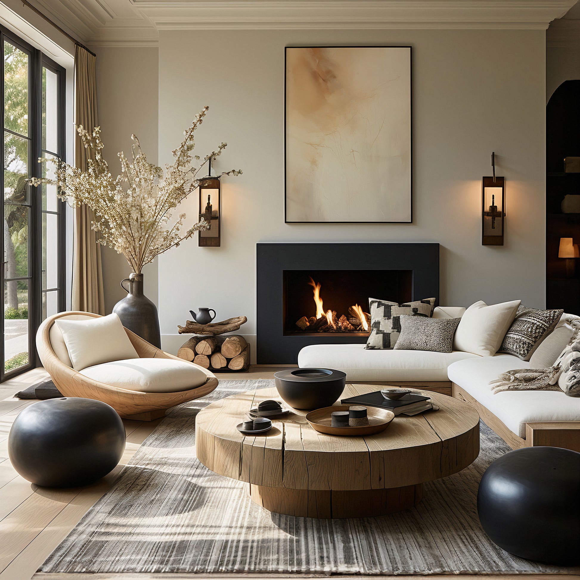 Design Concept No. 39 for Golden Drift Modern Poster Art