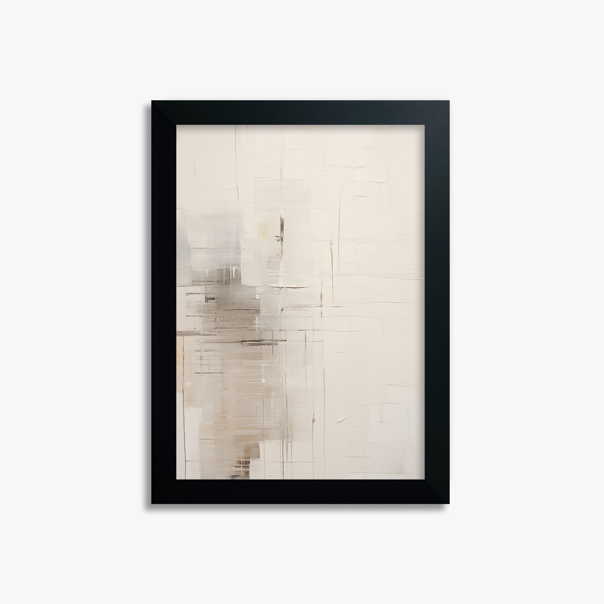 Veiled Grids, 21x30cm Framed Poster With Black Frame
