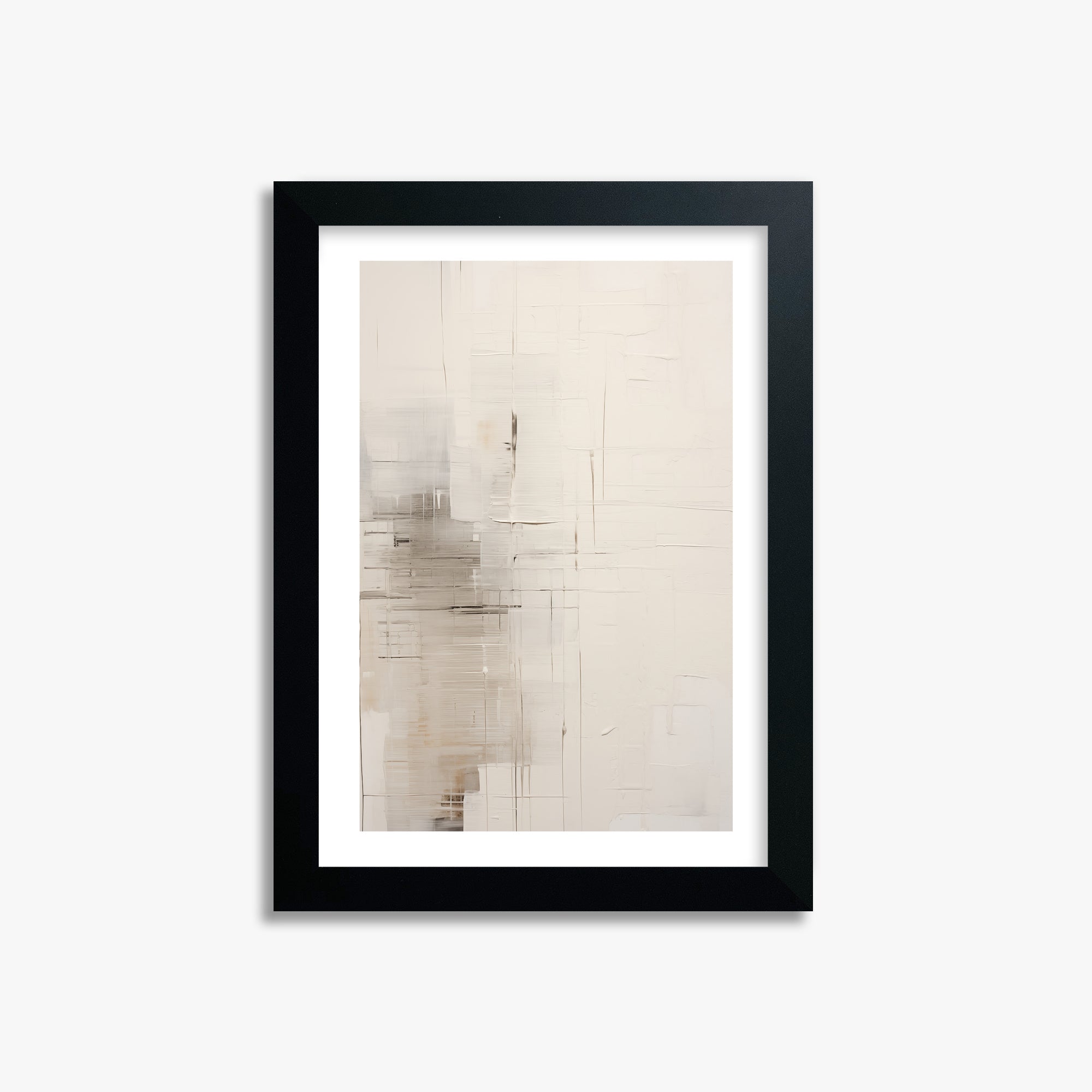 Veiled Grids, 21x30cm Framed Poster With Black Frame