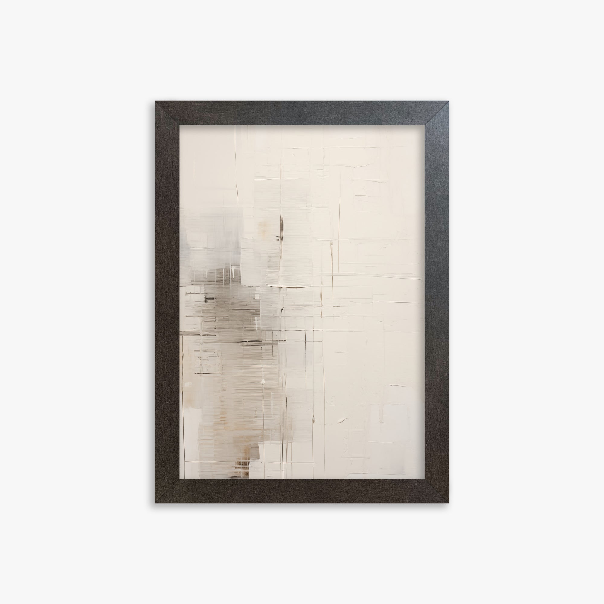 Veiled Grids, 21x30cm Framed Poster With Espresso Frame