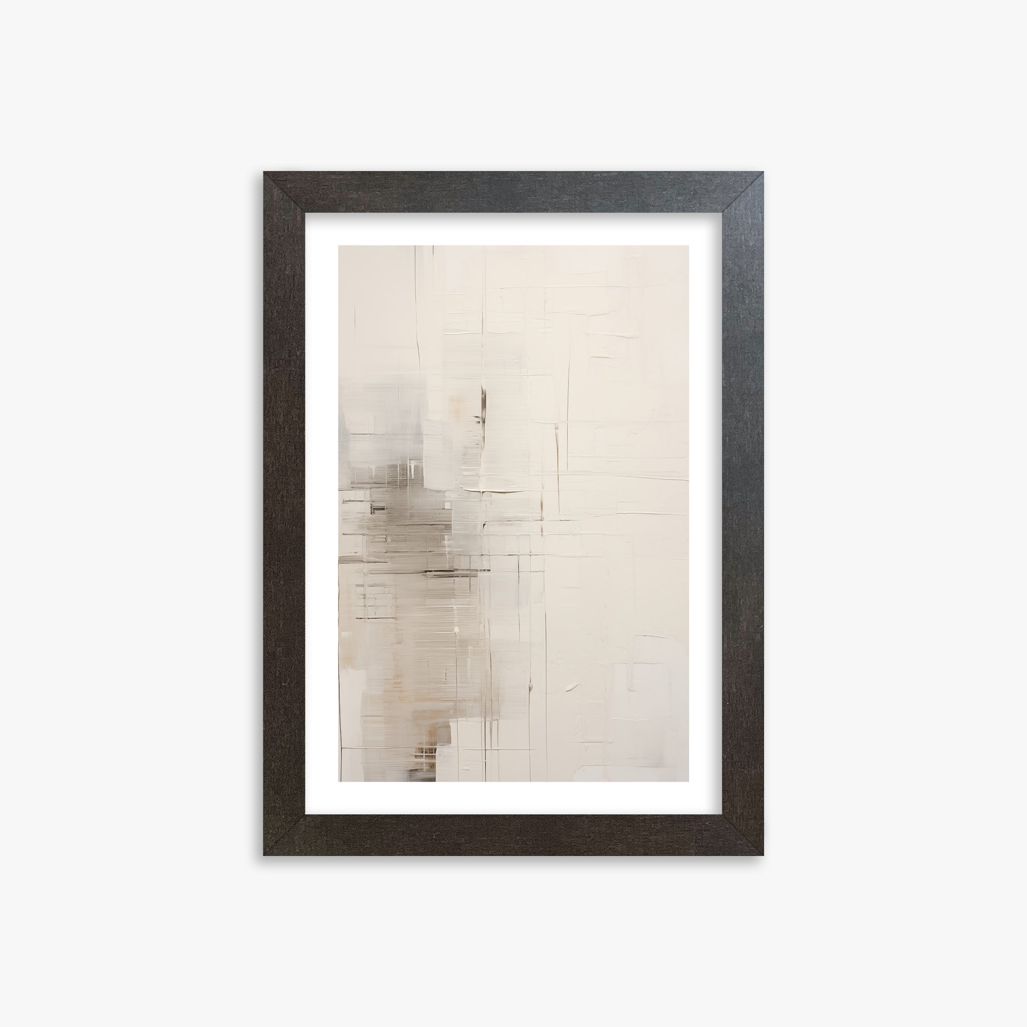 Veiled Grids, 21x30cm Framed Poster With Espresso Frame