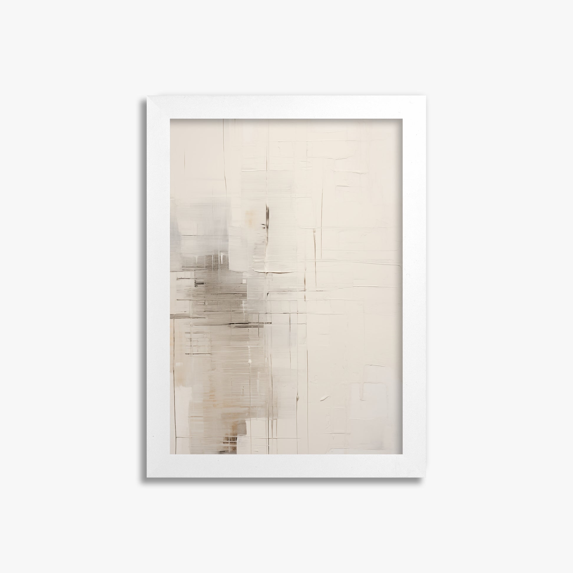 Veiled Grids, 21x30cm Framed Poster With White Frame