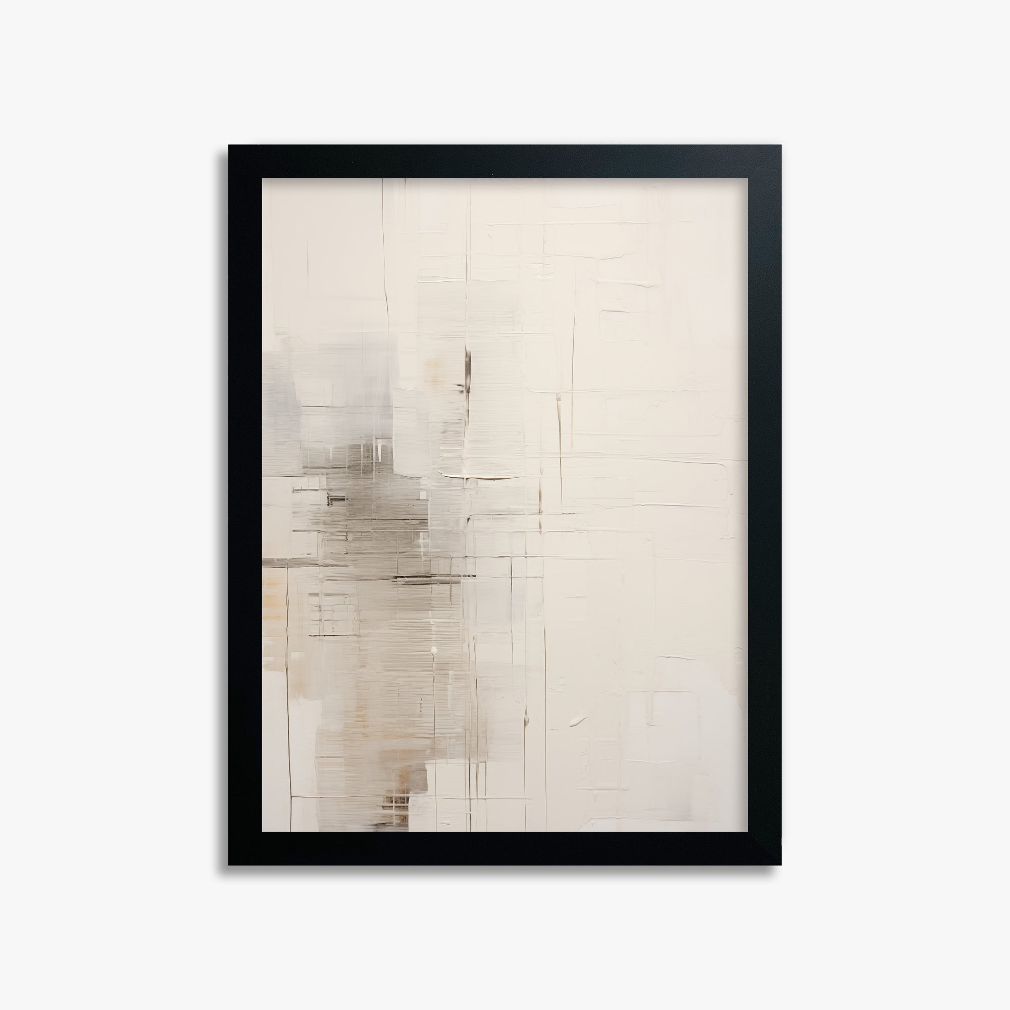 Veiled Grids, 30x40cm Framed Poster With Black Frame
