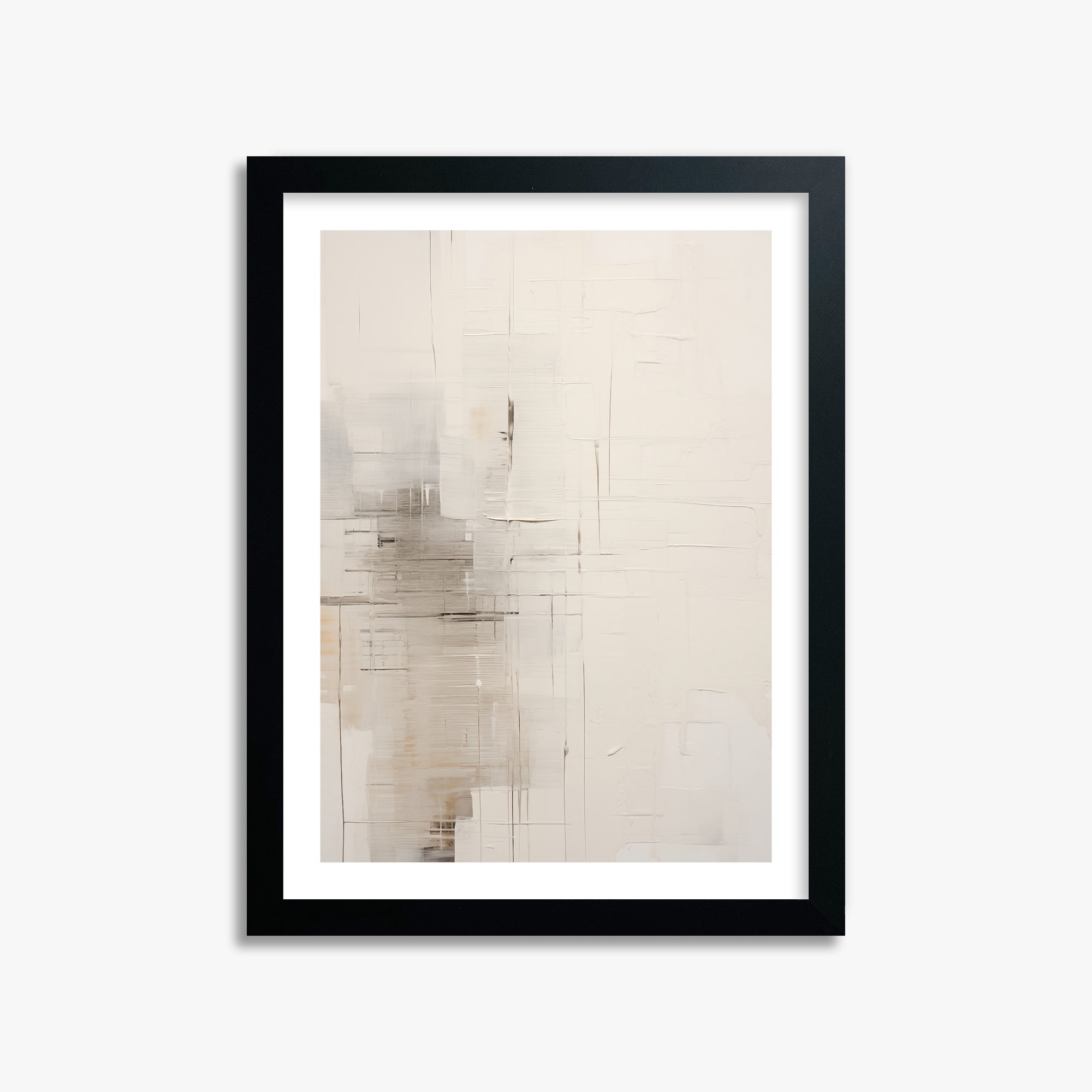 Veiled Grids, 30x40cm Framed Poster With Black Frame
