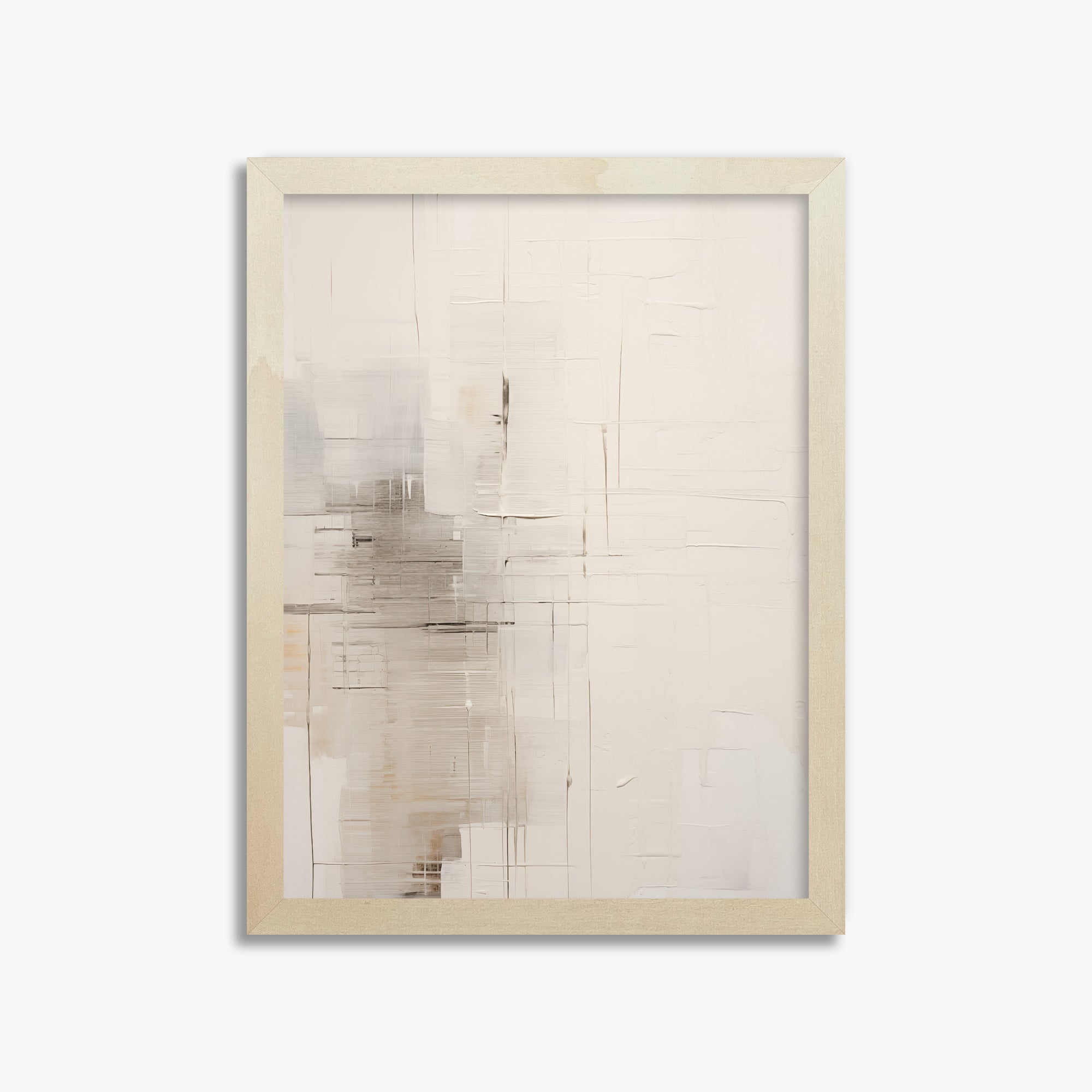 Veiled Grids, 30x40cm Framed Poster With Lime Wood Frame