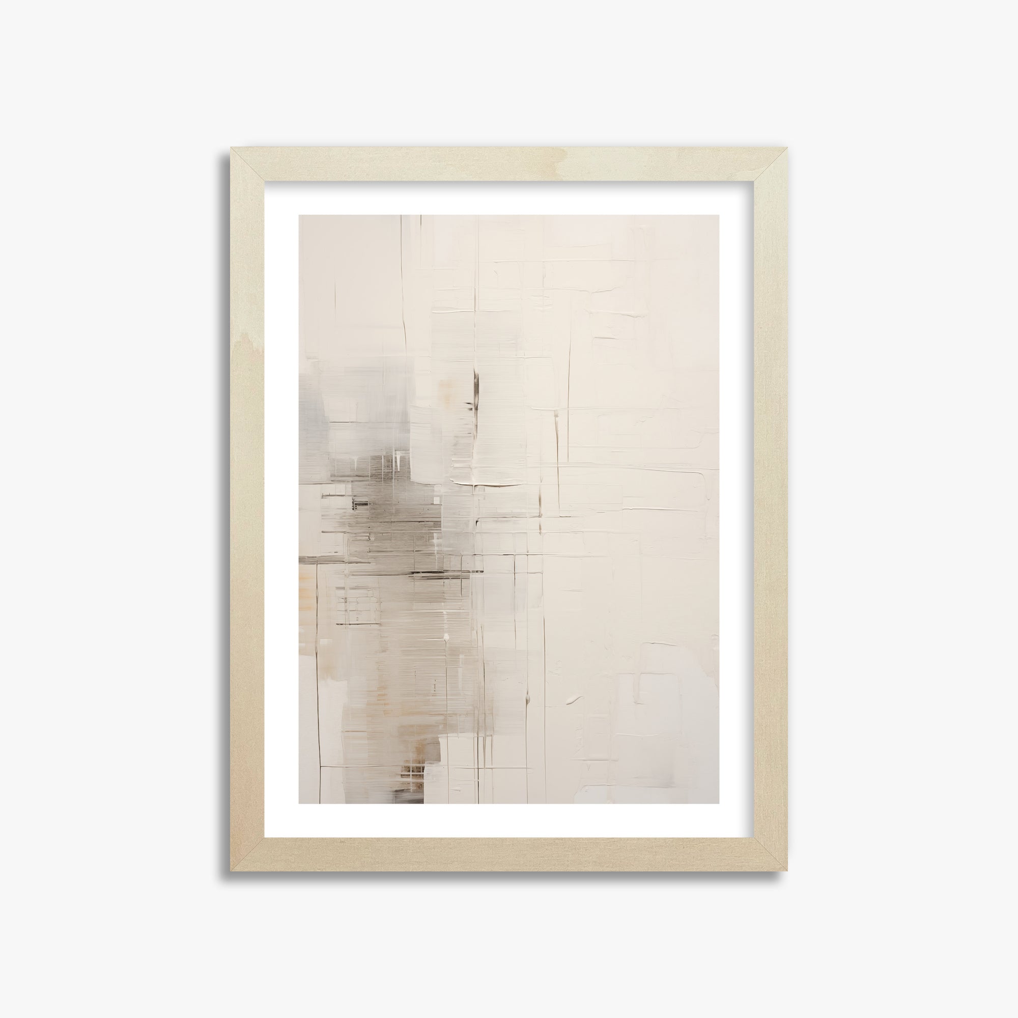Veiled Grids, 30x40cm Framed Poster With Lime Wood Frame