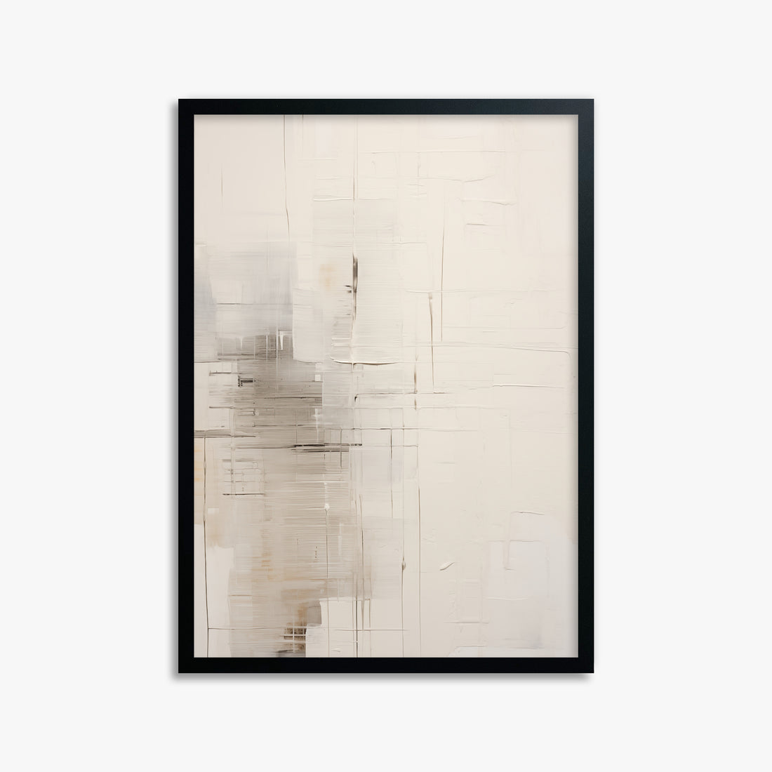 Veiled Grids, 50x70cm Framed Poster With Black Frame