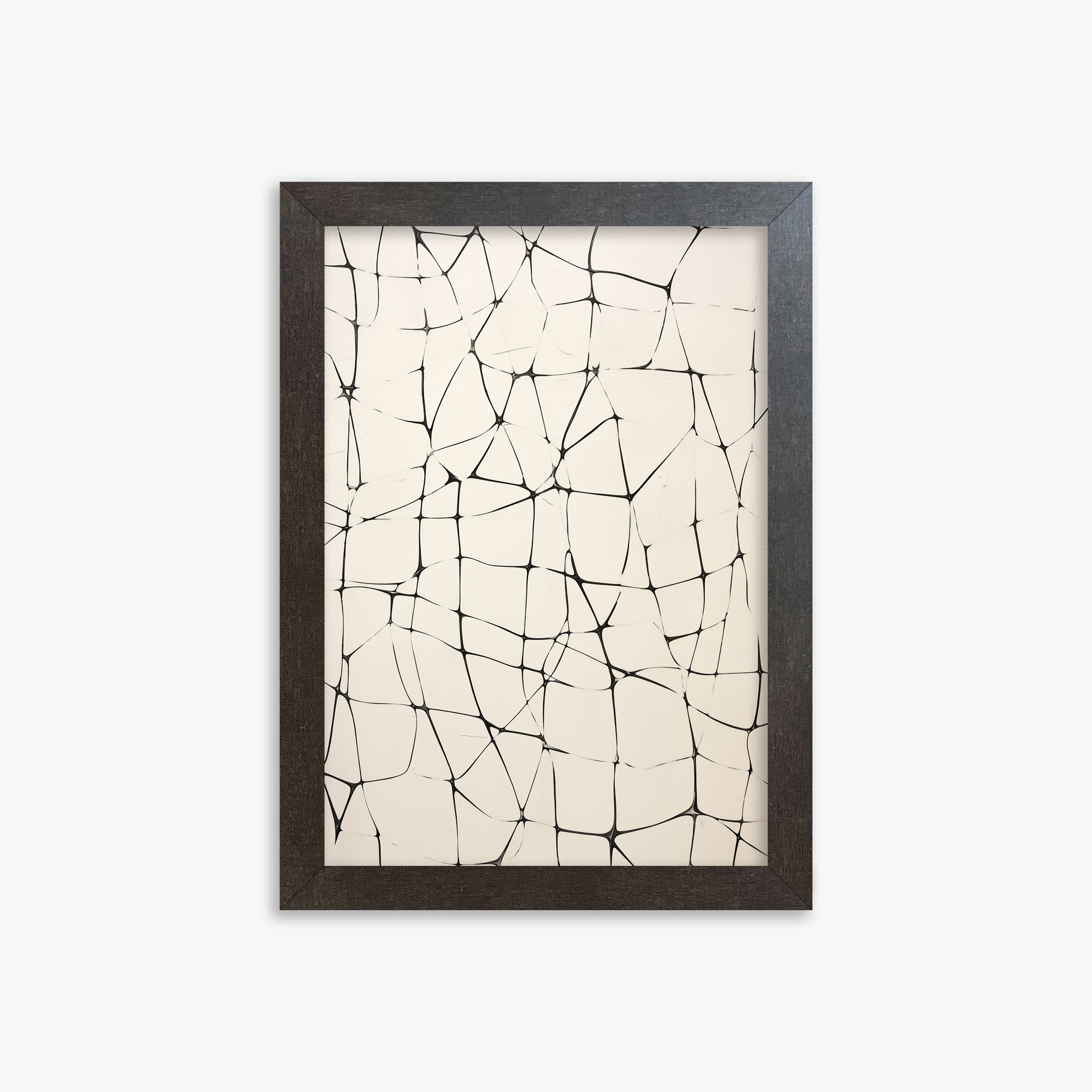 Fractured Serenity, 21x30cm Framed Poster With Espresso Frame